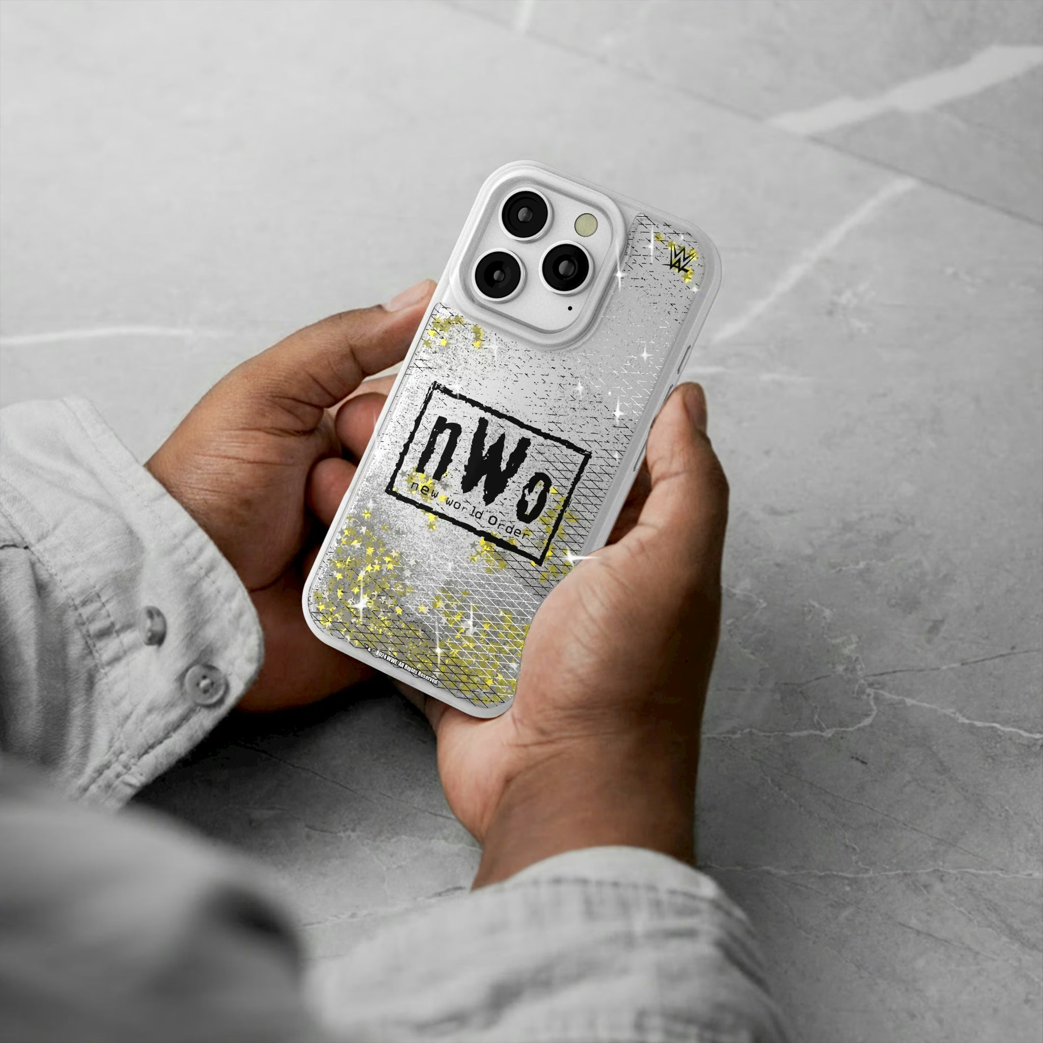 New World Order Steel iPhone Glitter Phone Case for Apple iPhone - Lifestyle#Device_iPhone 16 Pro