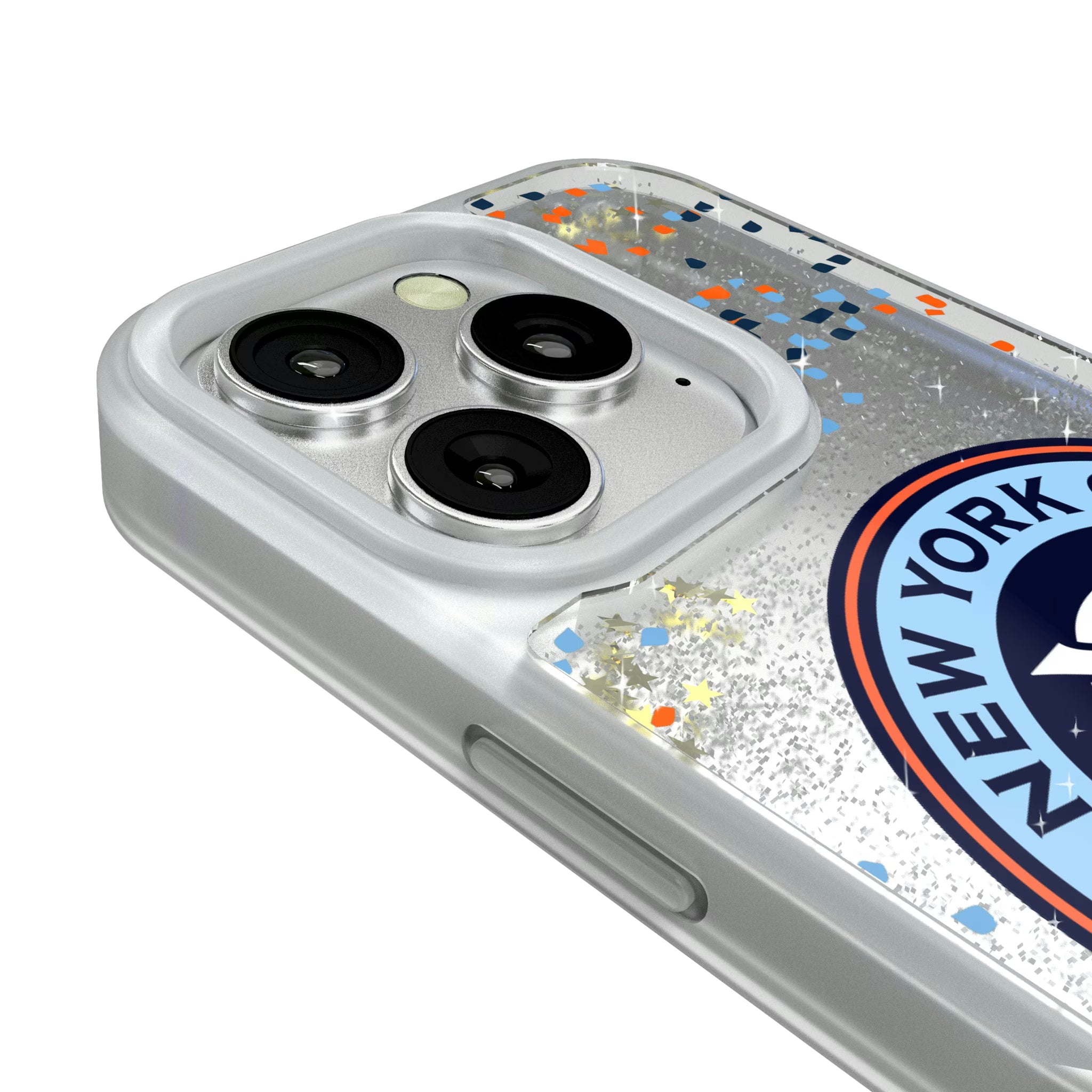 New York City FC Confetti iPhone Glitter Phone Case for Apple iPhone - Detail#Device_iPhone 16 Pro