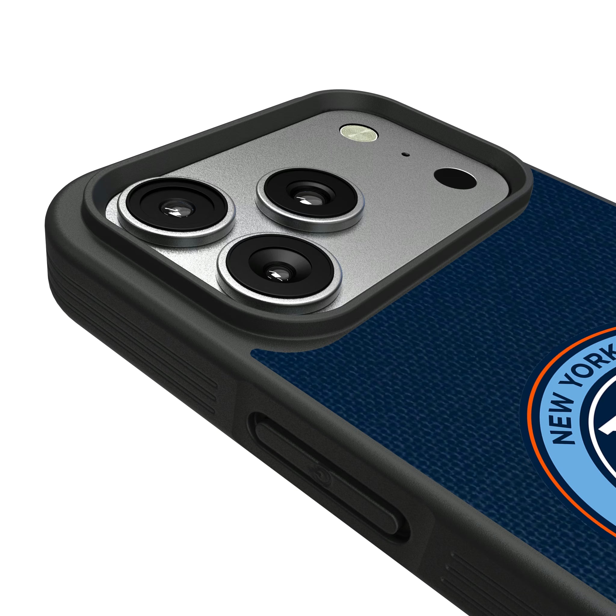 New York City FC Diagonal Stripe iPhone Bump Phone Case for Apple iPhone - Detail#Device_iPhone 17 Pro