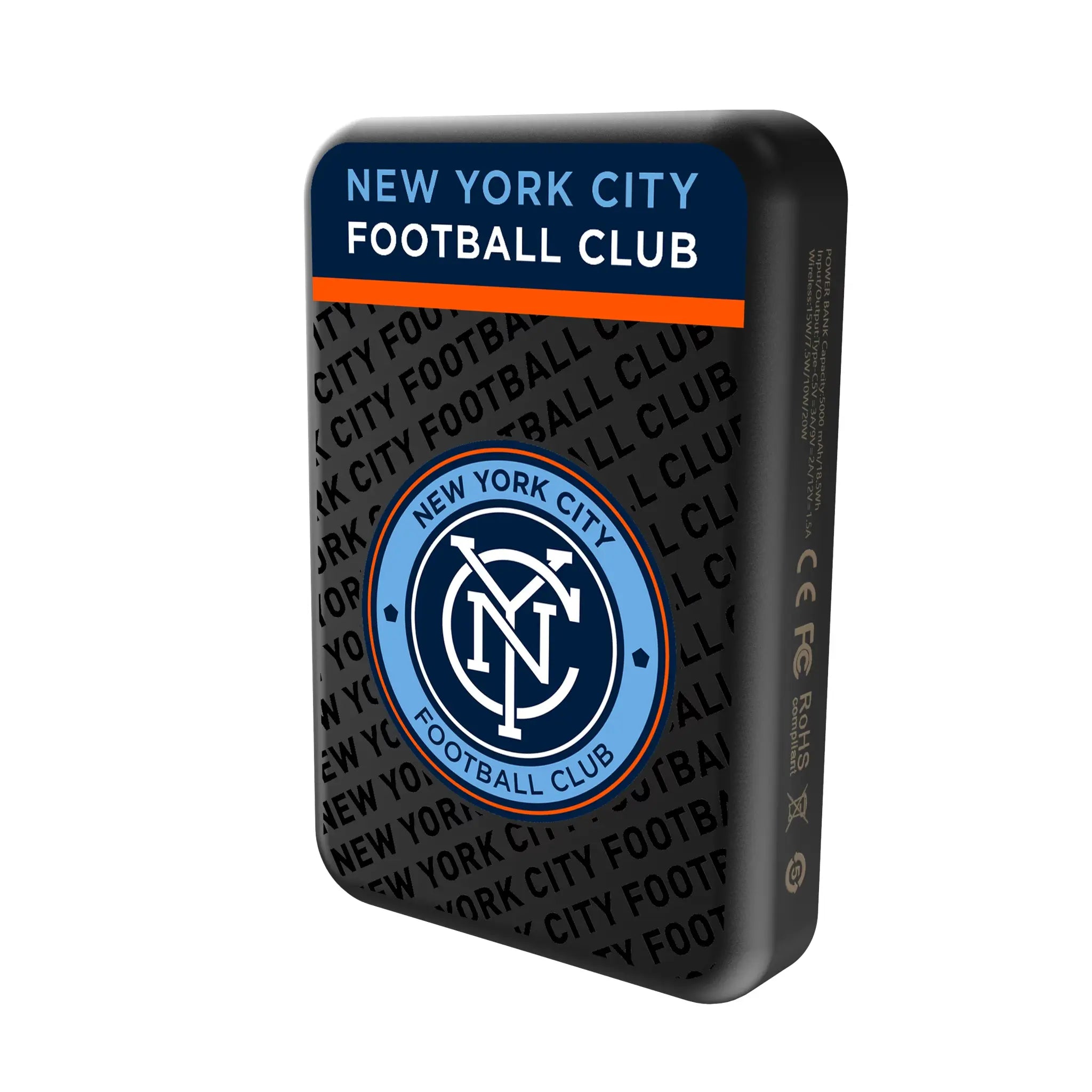 New York City FC Endzone Plus Wireless Mag Power Bank