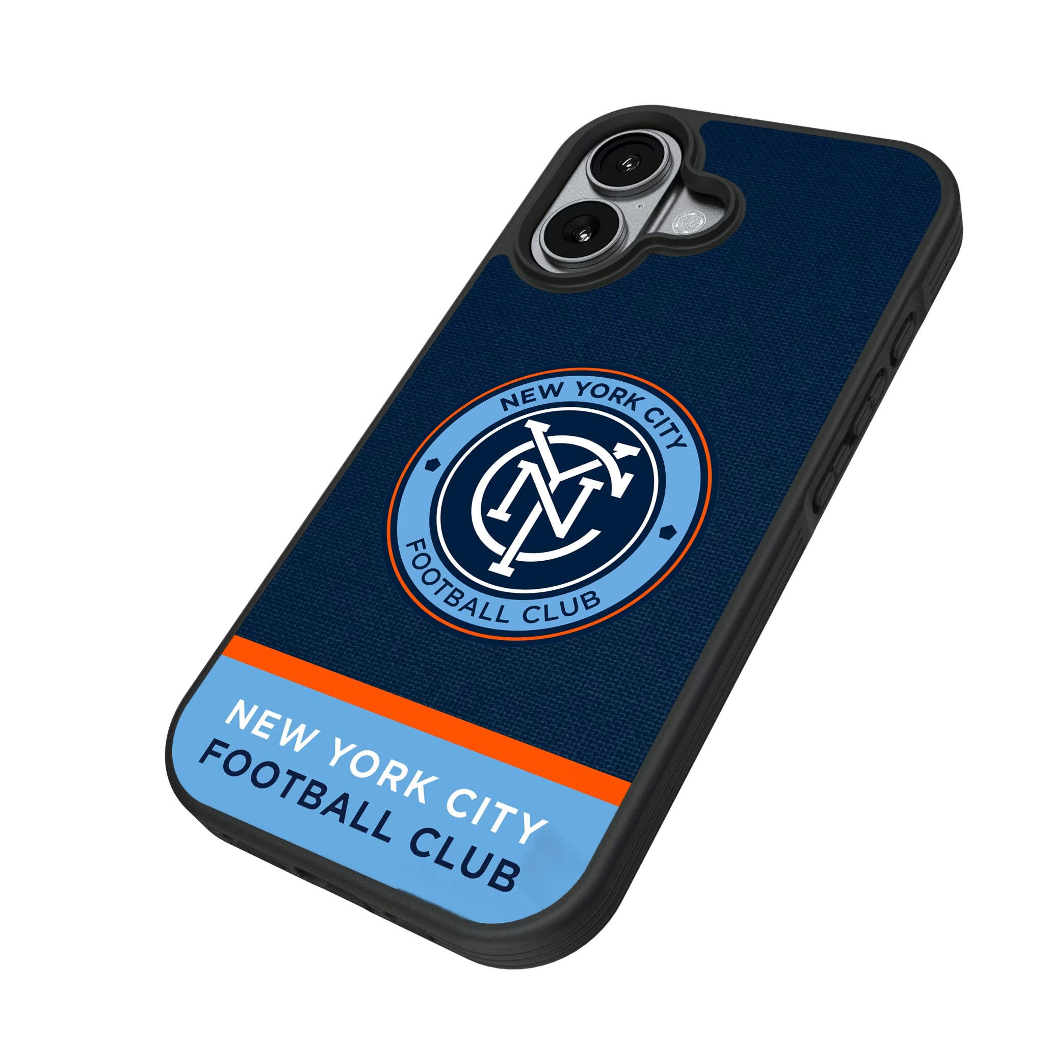 New York City FC Endzone Solid iPhone Bump Phone Case for Apple iPhone - Isometric View#Device_iPhone 17
