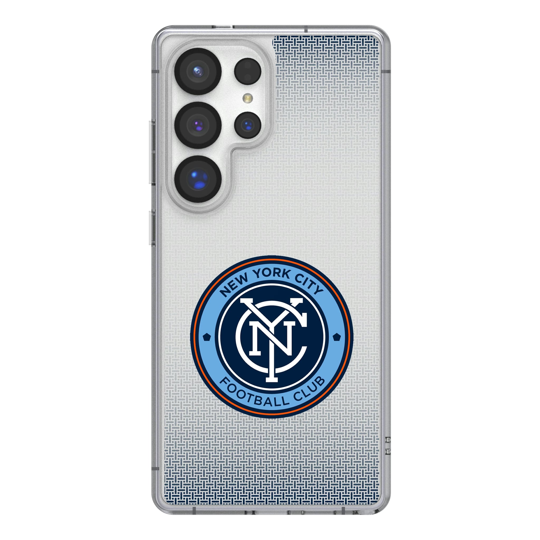 New York City FC Linen Galaxy Clear Phone Case for Samsung Galaxy
