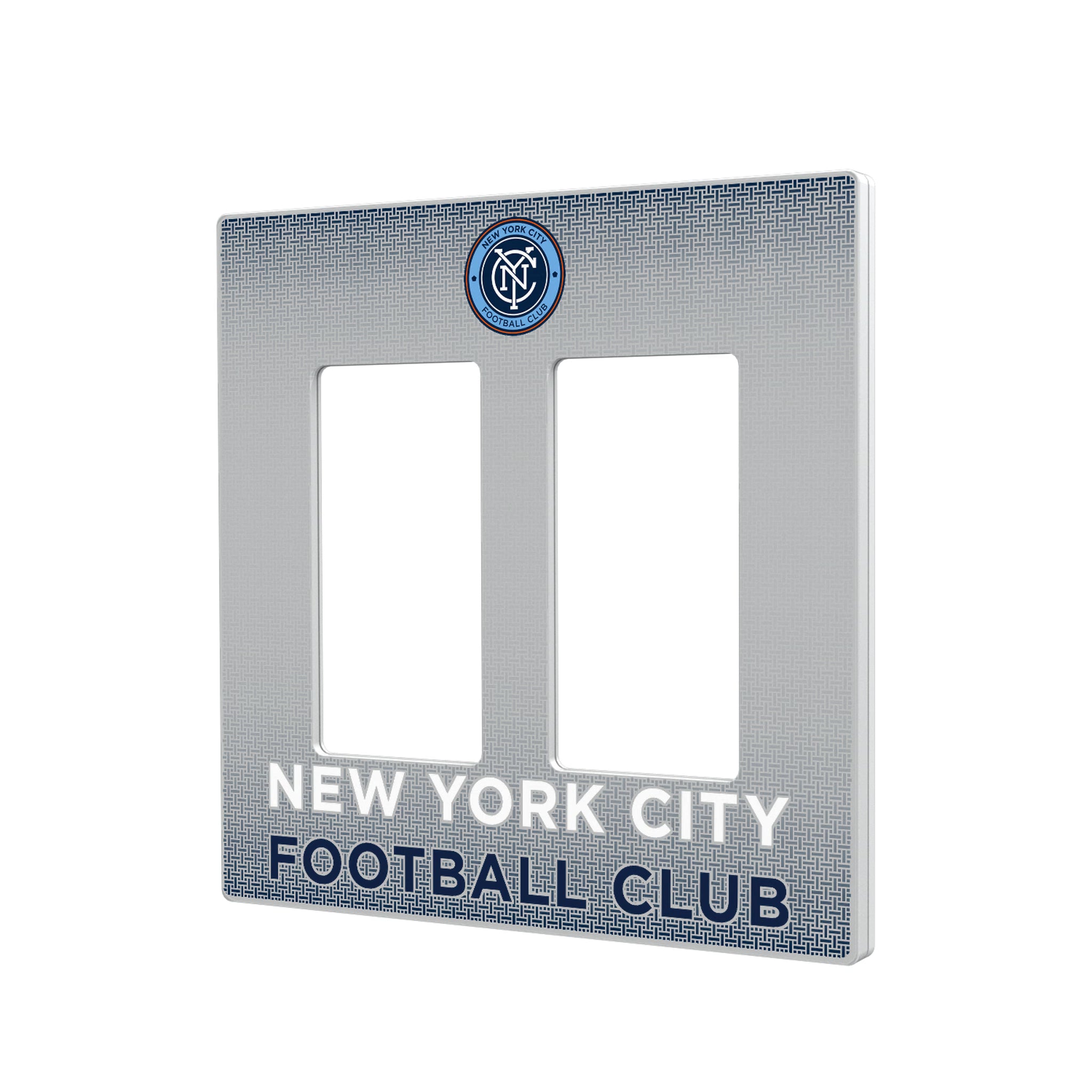 New York City FC Linen Hidden-Screw Light Switch Plate#Style_Double Rocker