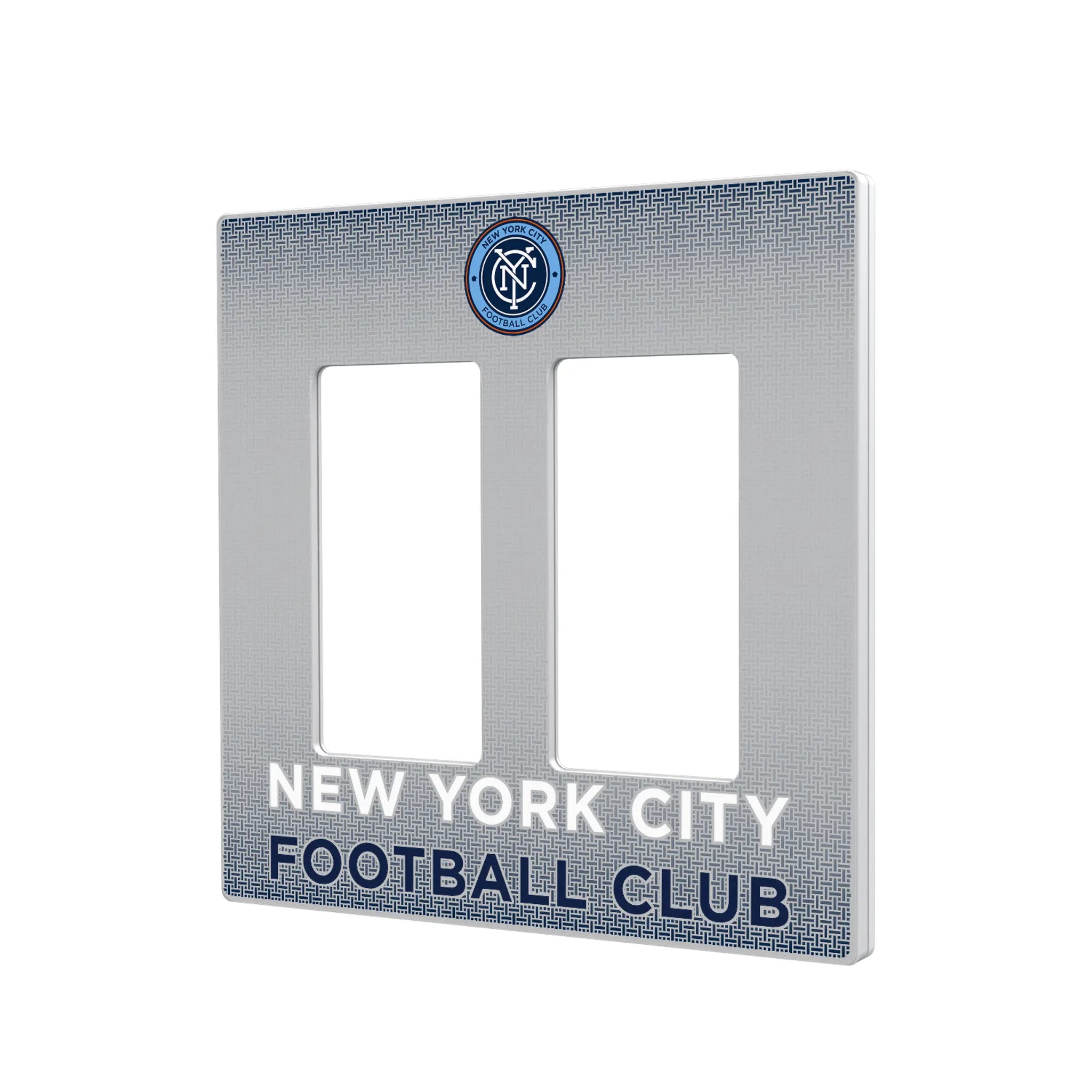 New York City FC Linen Hidden-Screw Light Switch Plate#Style_Double Rocker