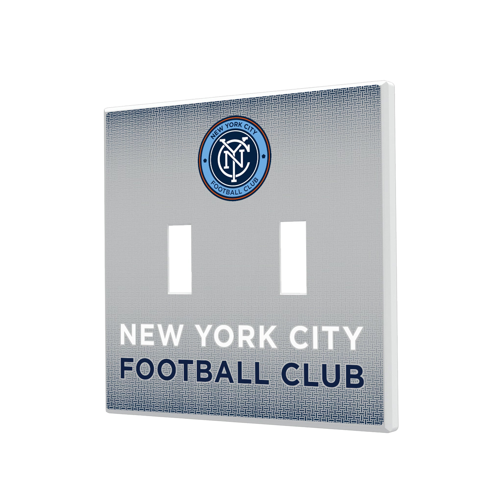 New York City FC Linen Hidden-Screw Light Switch Plate#Style_Double Toggle