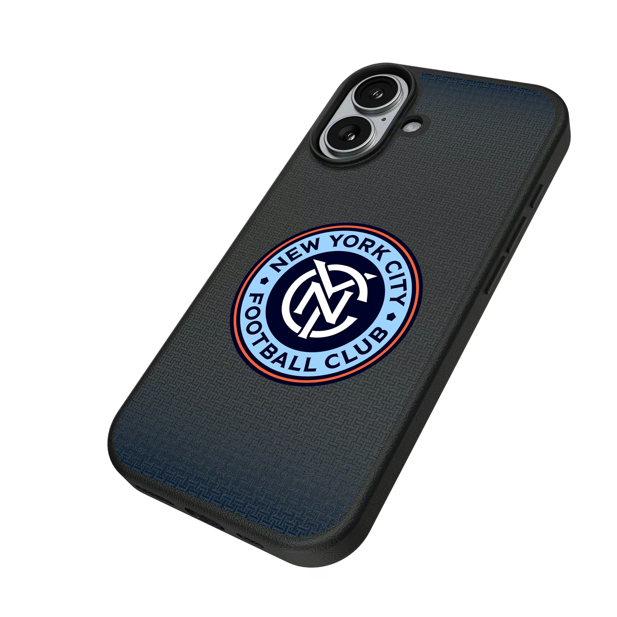 New York City FC Linen iPhone MagSafe Compatible Phone Case for Apple iPhone - Isometric View#Device_iPhone 17