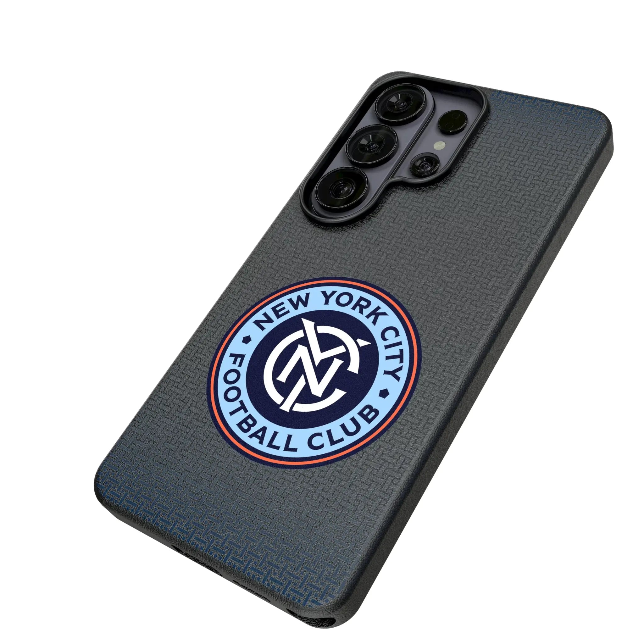 New York City FC Linen Galaxy MagSafe Compatible Phone Case for Samsung Galaxy - Isometric View#Device_Galaxy S26 Ultra