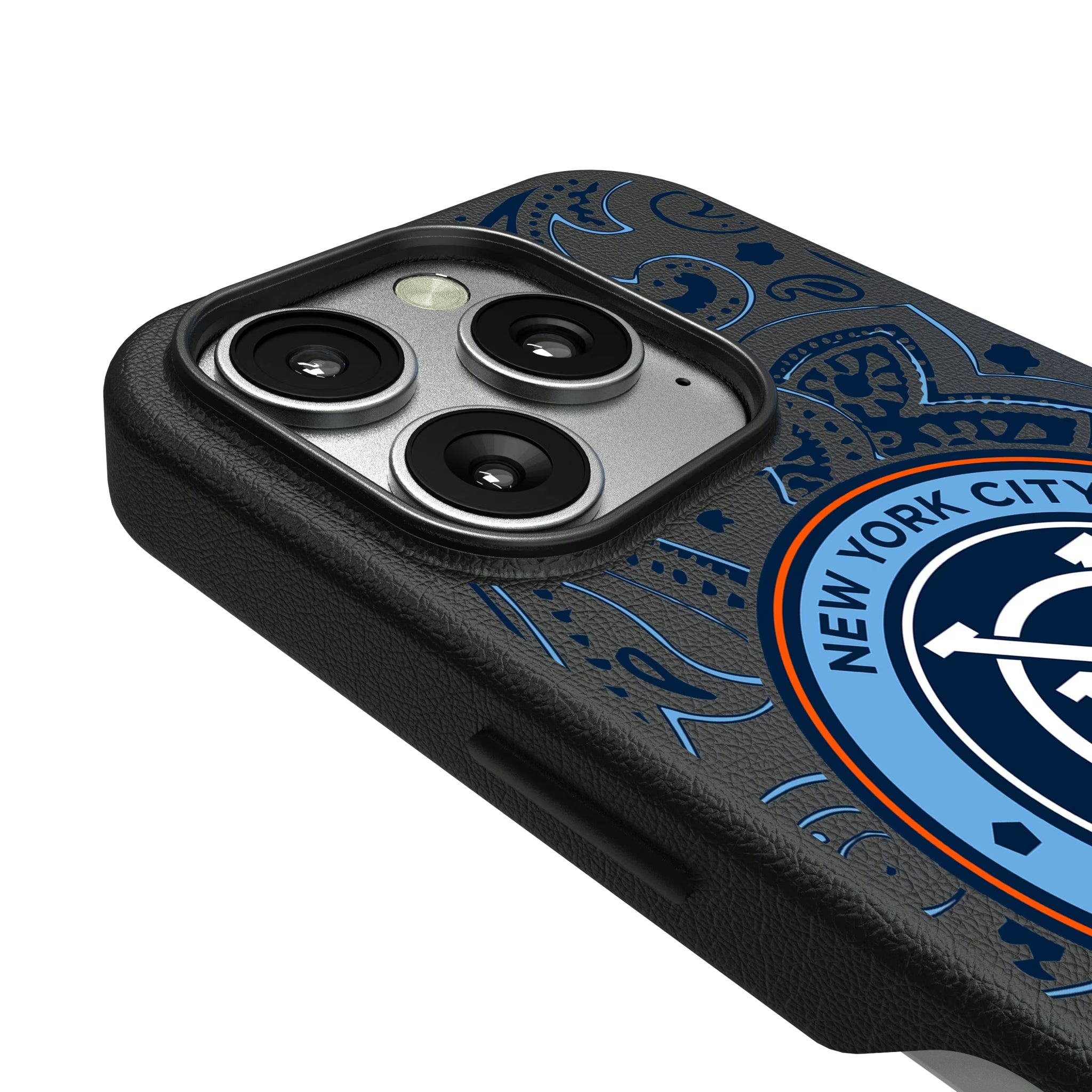 New York City FC Paisley iPhone MagSafe Compatible Phone Case for Apple iPhone - Detail