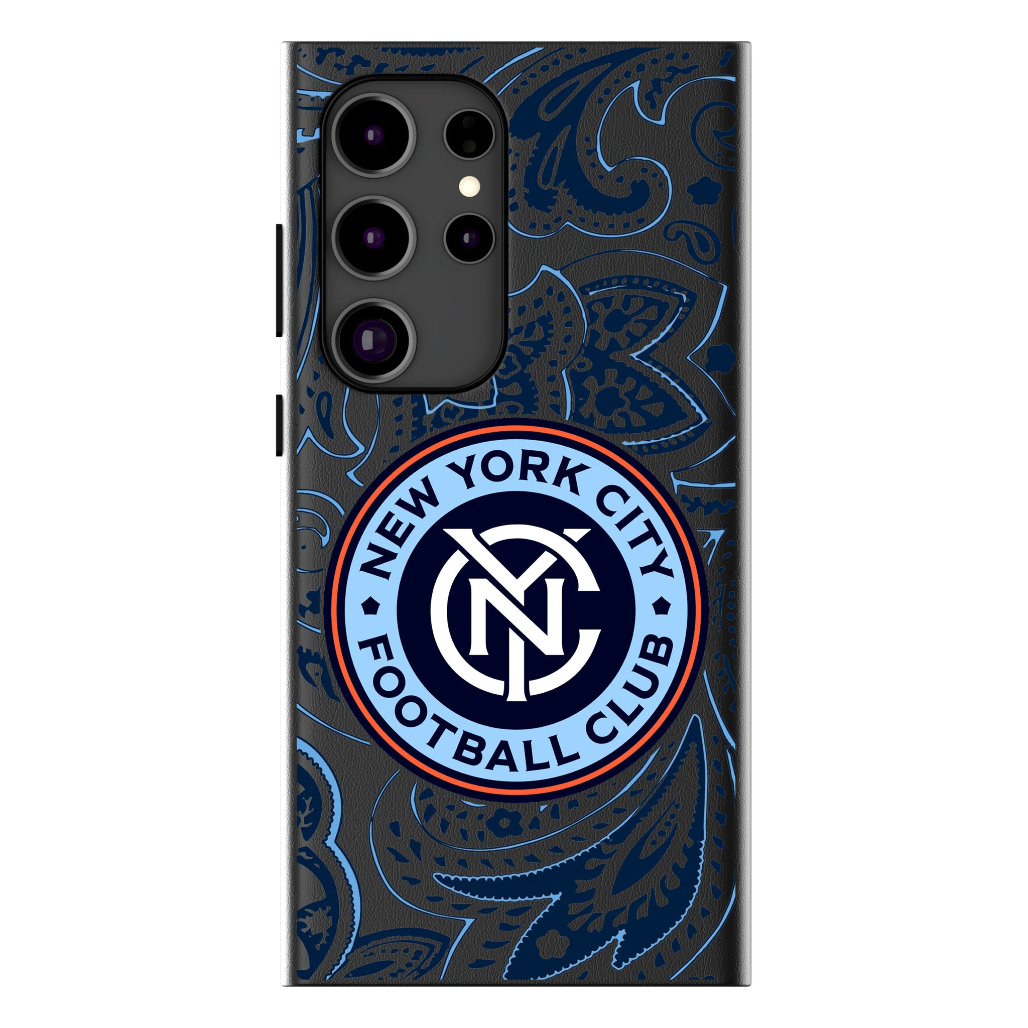 New York City FC Paisley Galaxy MagSafe Compatible Phone Case for Samsung Galaxy