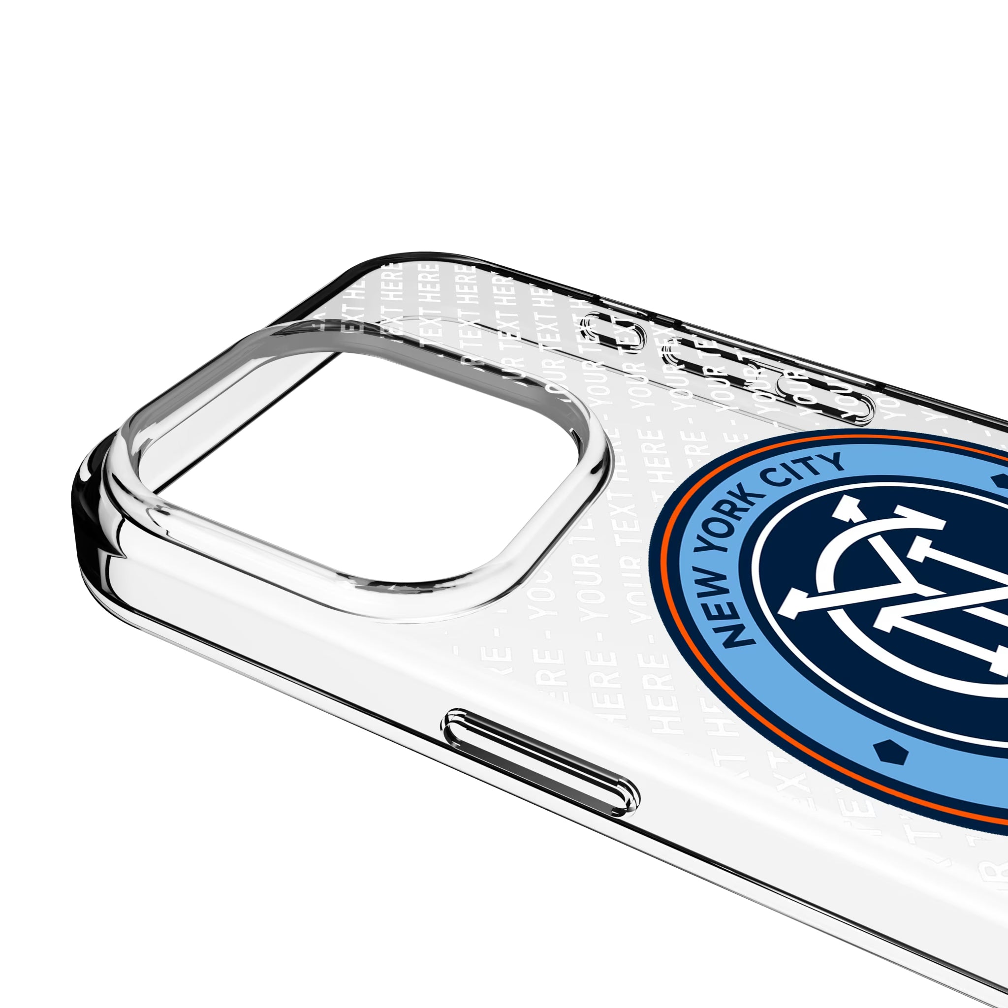 New York City FC Personalized EndZone Plus iPhone Clear Phone Case for Apple iPhone - Detail
