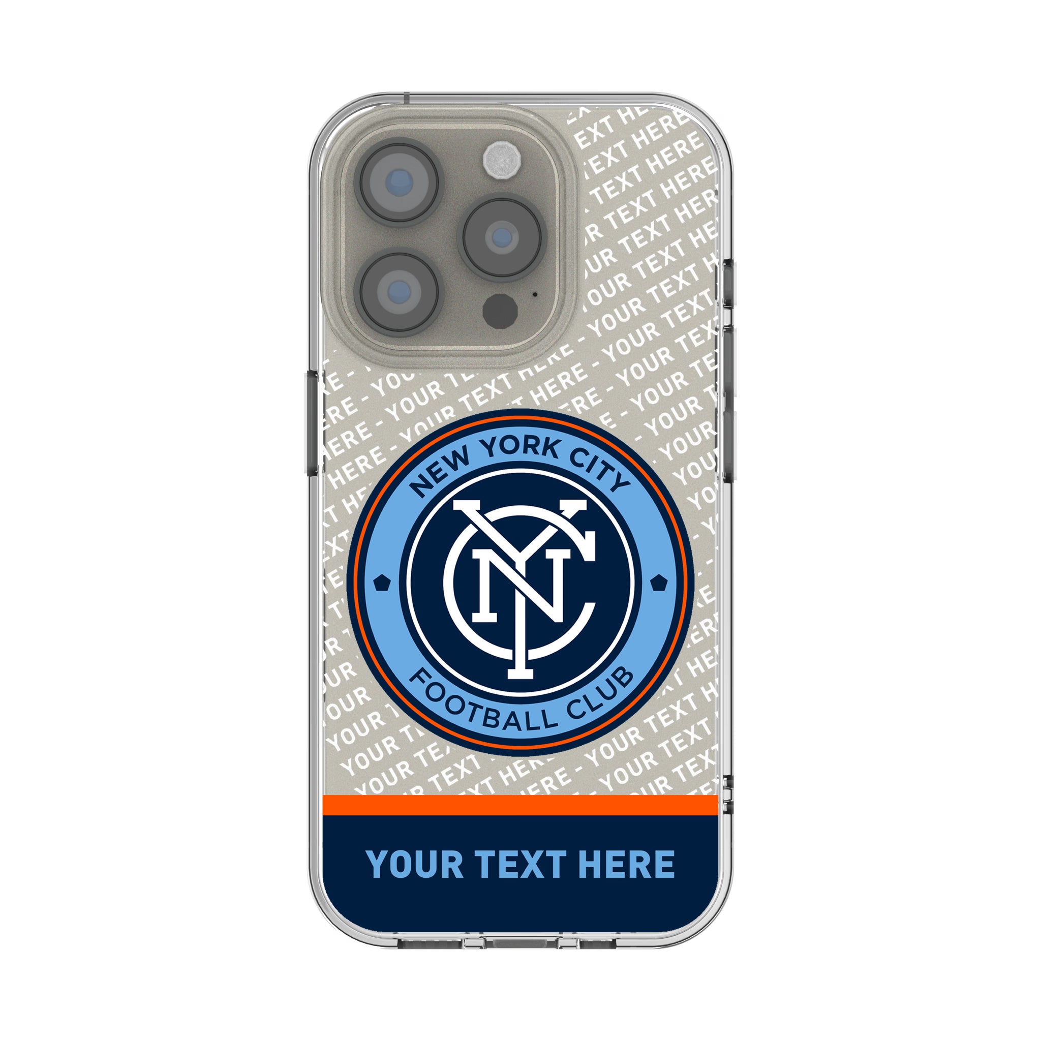 New York City FC Personalized EndZone Plus iPhone Clear Phone Case for Apple iPhone