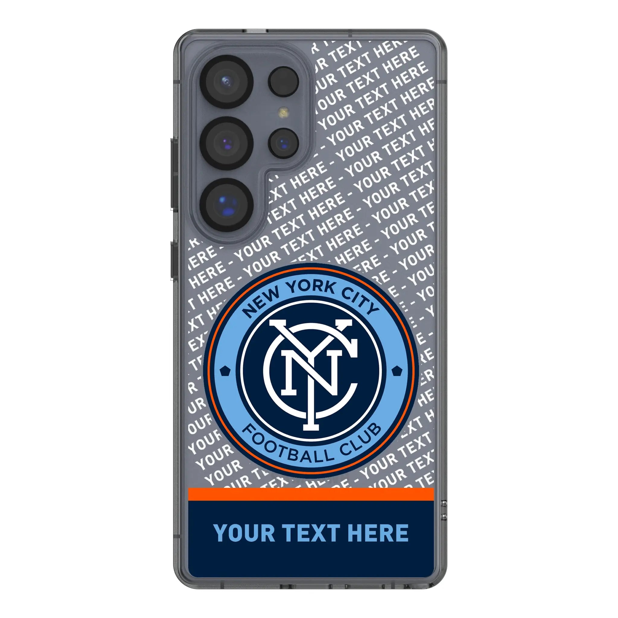 New York City FC Personalized EndZone Plus Galaxy Clear Phone Case for Samsung Galaxy