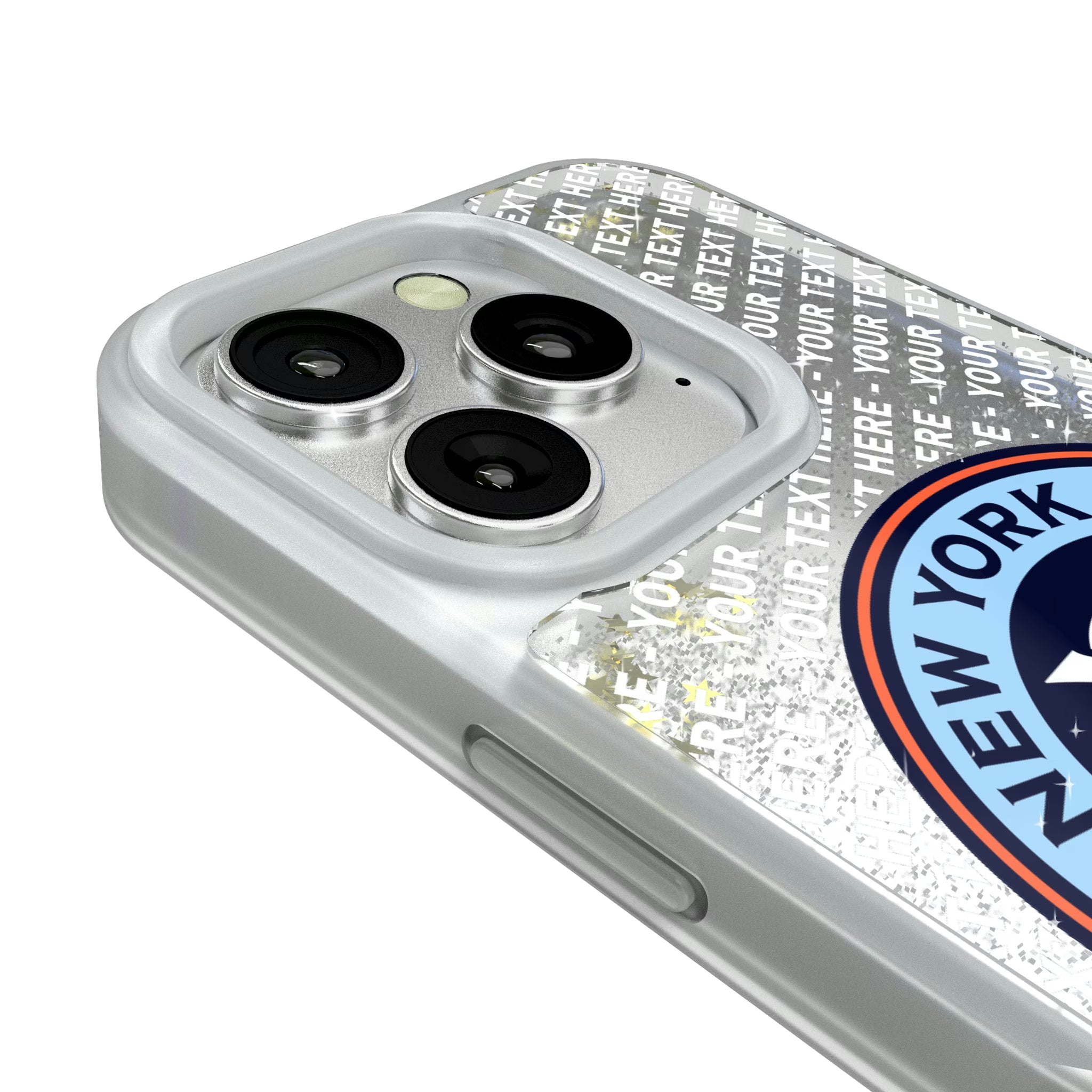 New York City FC Personalized EndZone Plus iPhone Glitter Phone Case for Apple iPhone - Detail#Device_iPhone 16 Pro