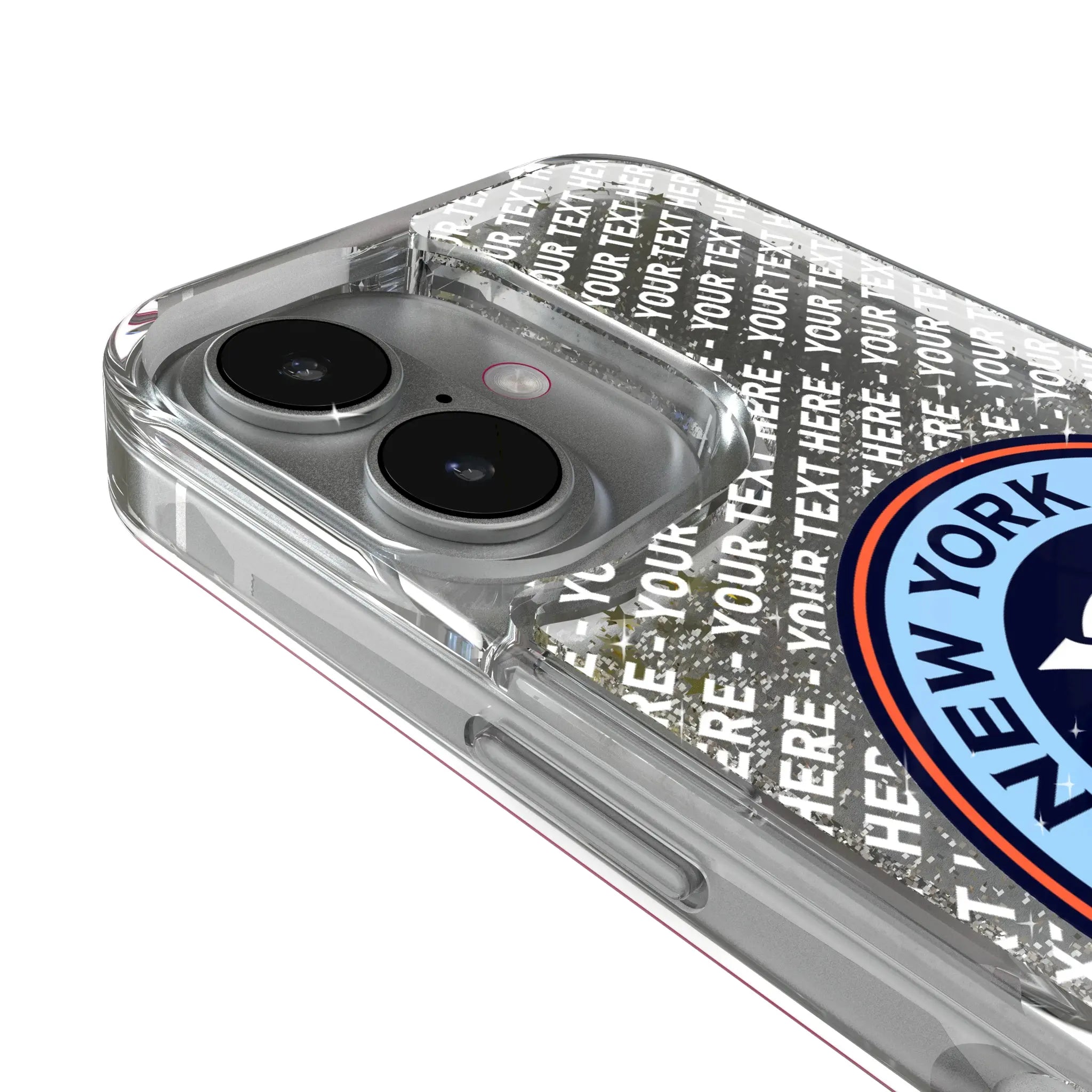 New York City FC Personalized EndZone Plus iPhone Glitter Phone Case for Apple iPhone - Detail