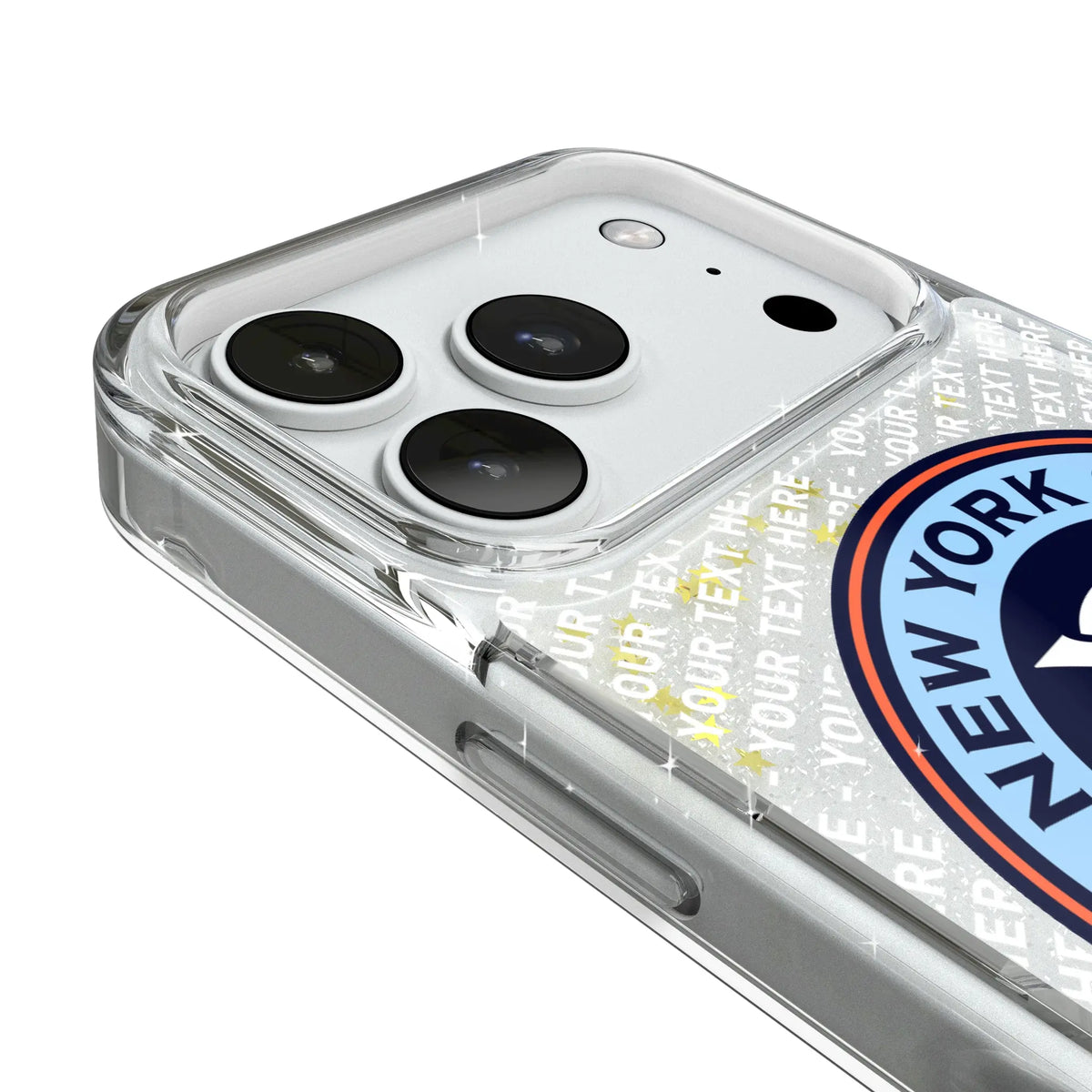 New York City FC Personalized EndZone Plus iPhone Glitter Phone Case for Apple iPhone - Detail#Device_iPhone 18 Pro