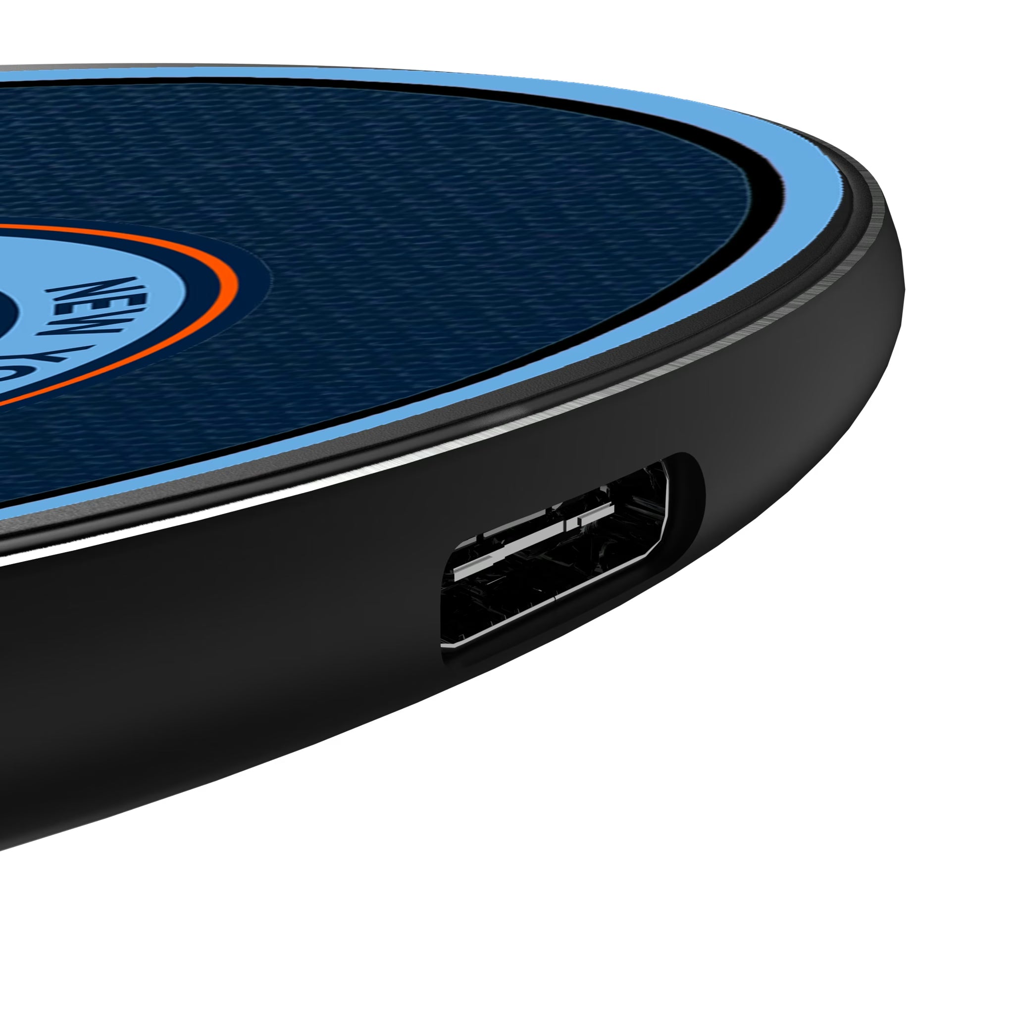 New York City FC Personalized Endzone Solid 15-Watt Wireless Charger - Detail