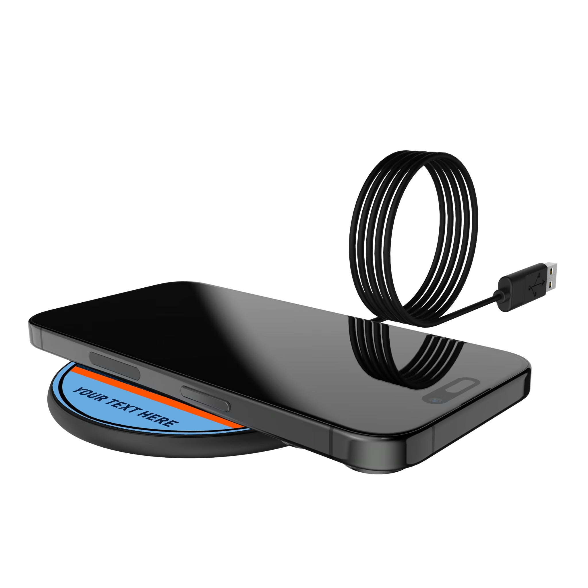 New York City FC Personalized Endzone Solid 15-Watt Wireless Charger - Lifestyle