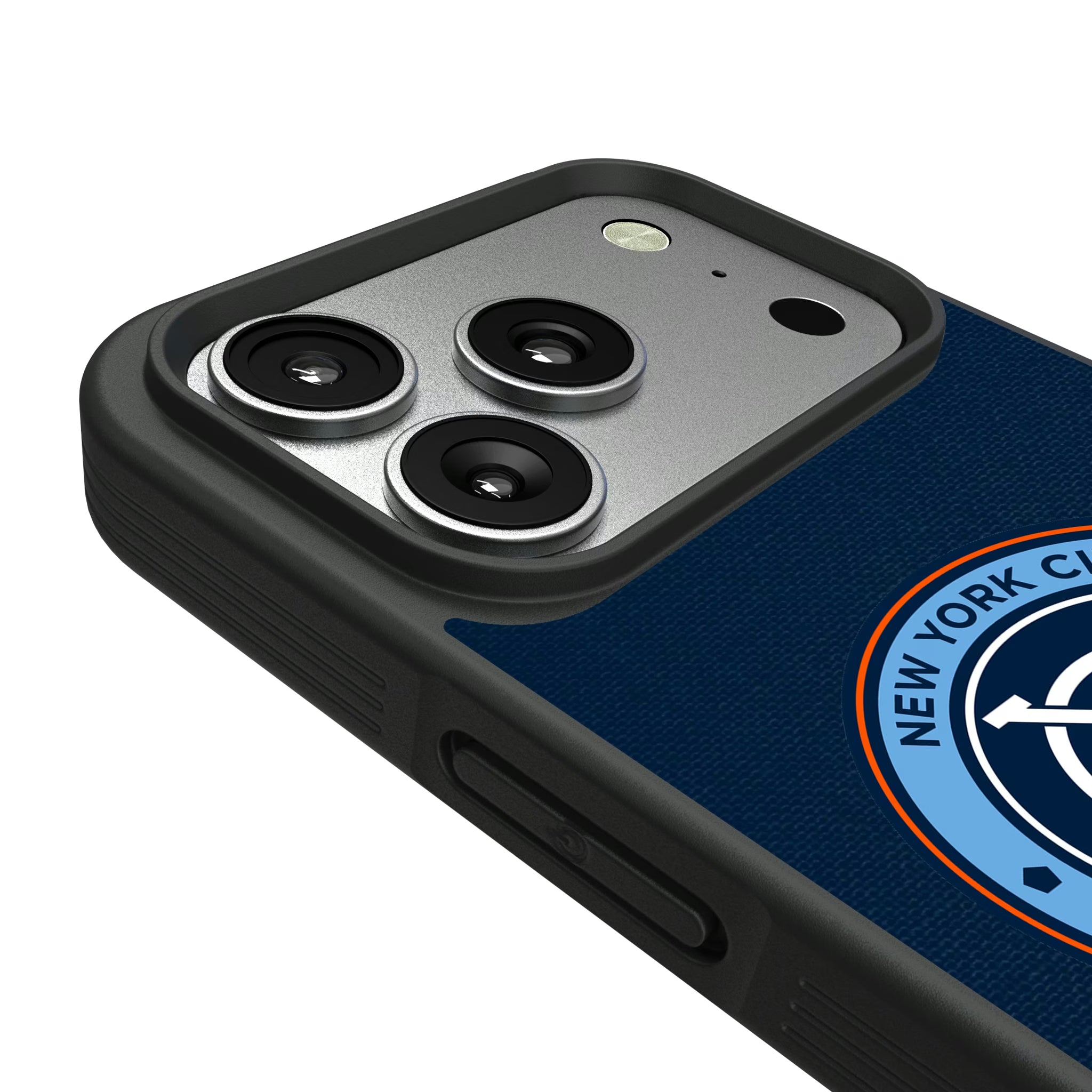 New York City FC Personalized Stripe iPhone Bump Phone Case for Apple iPhone - Detail#Device_iPhone 17 Pro