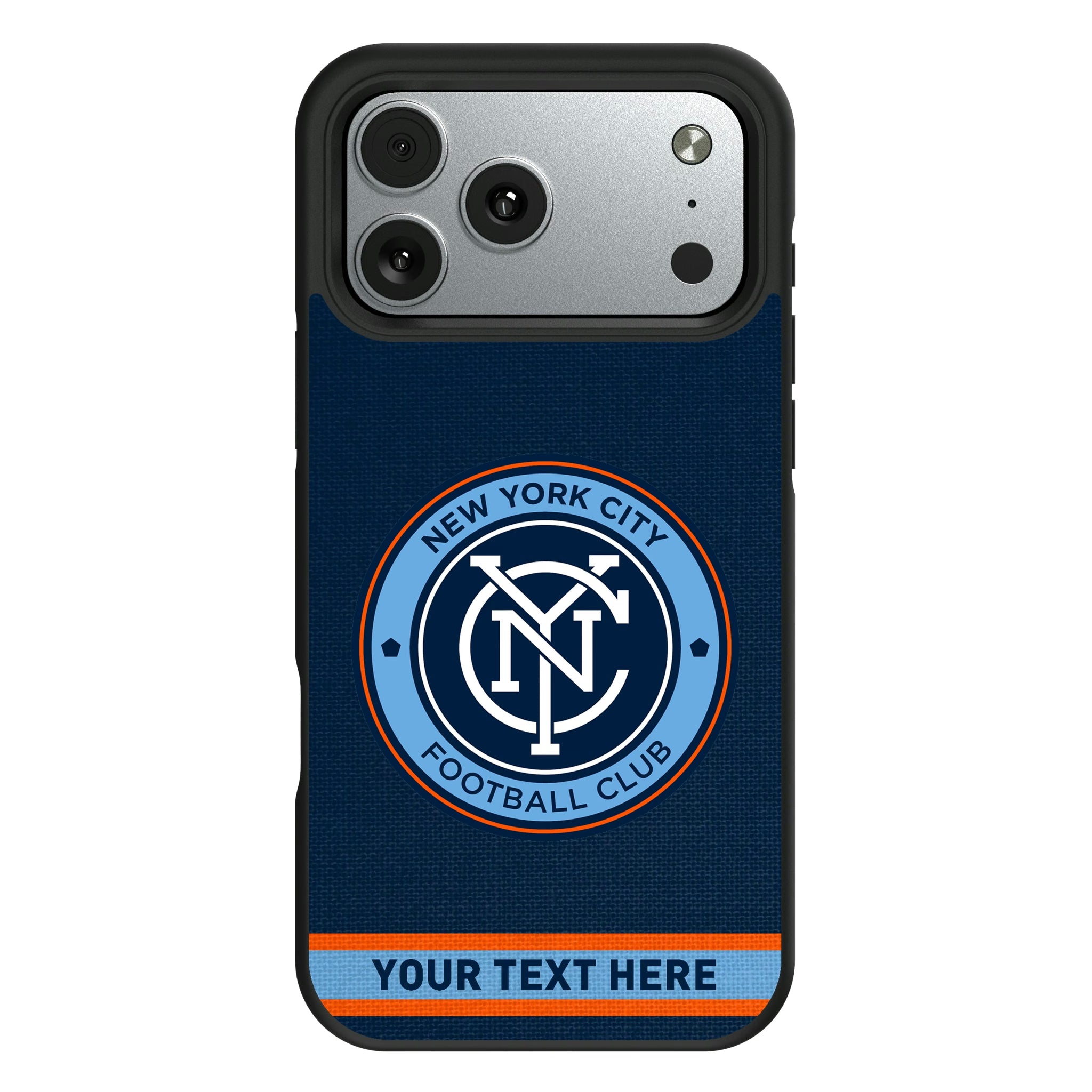New York City FC Personalized Stripe iPhone Bump Phone Case for Apple iPhone#Device_iPhone 17 Pro Max