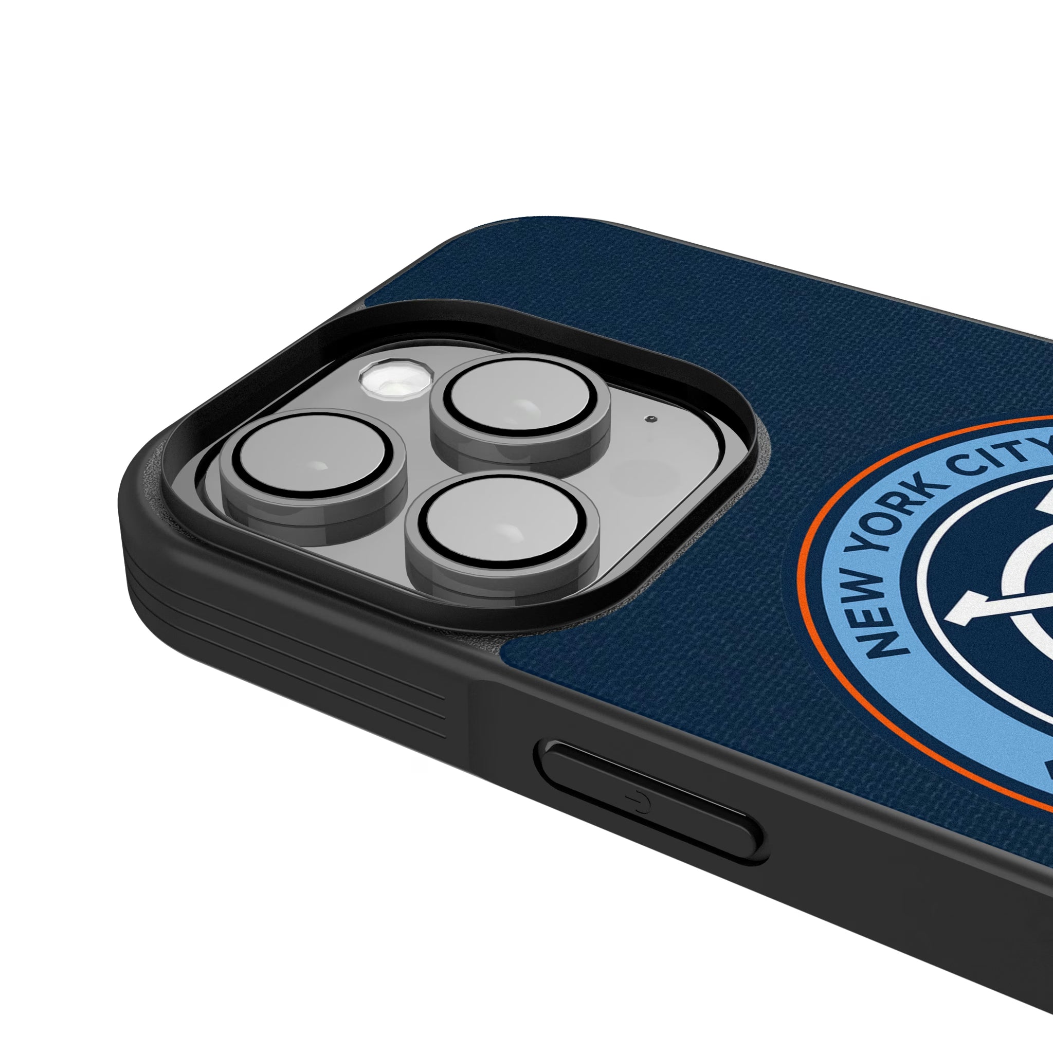 New York City FC Personalized Stripe iPhone Bump Phone Case for Apple iPhone - Detail