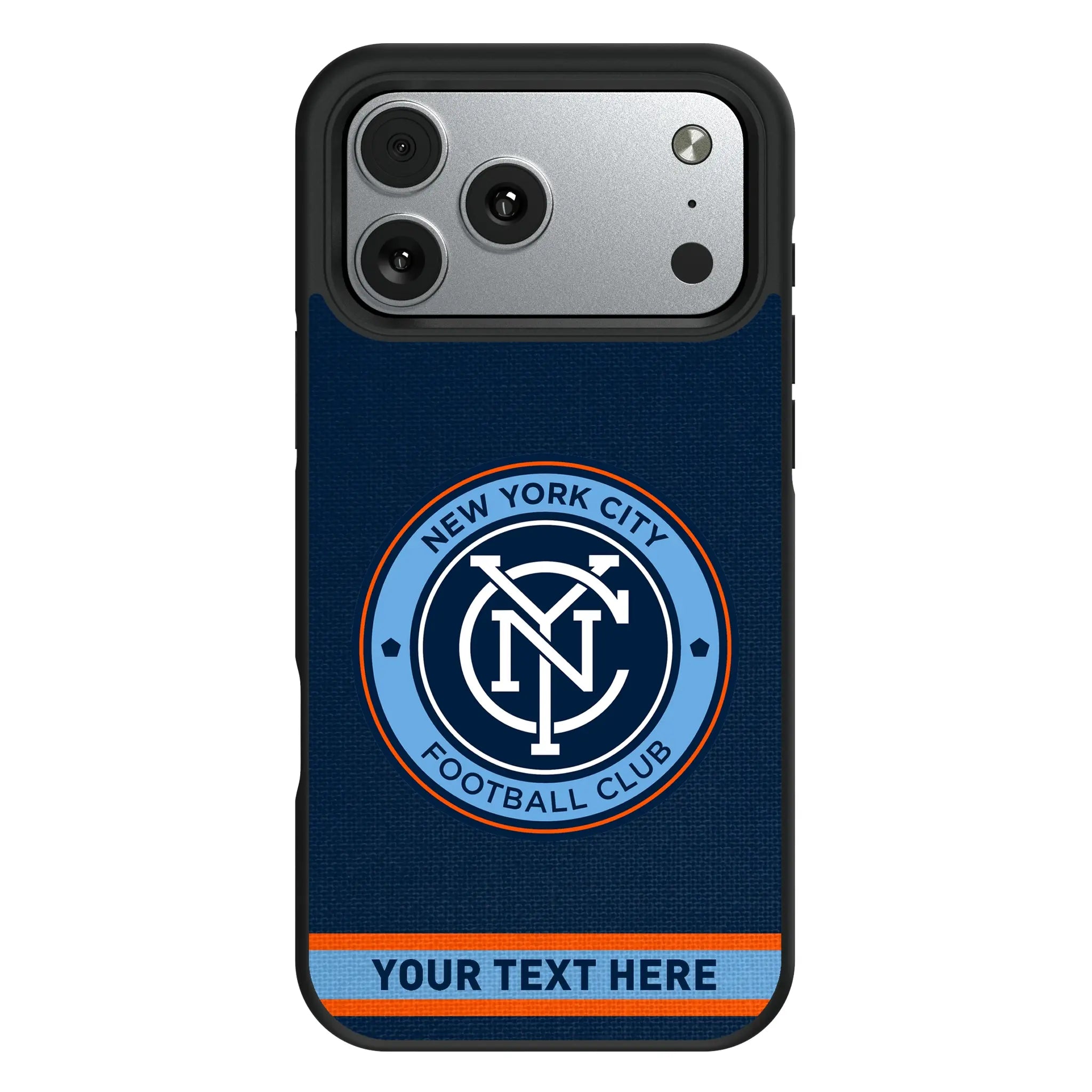 New York City FC Personalized Stripe iPhone Bump Phone Case for Apple iPhone#Device_iPhone 17 Pro Max