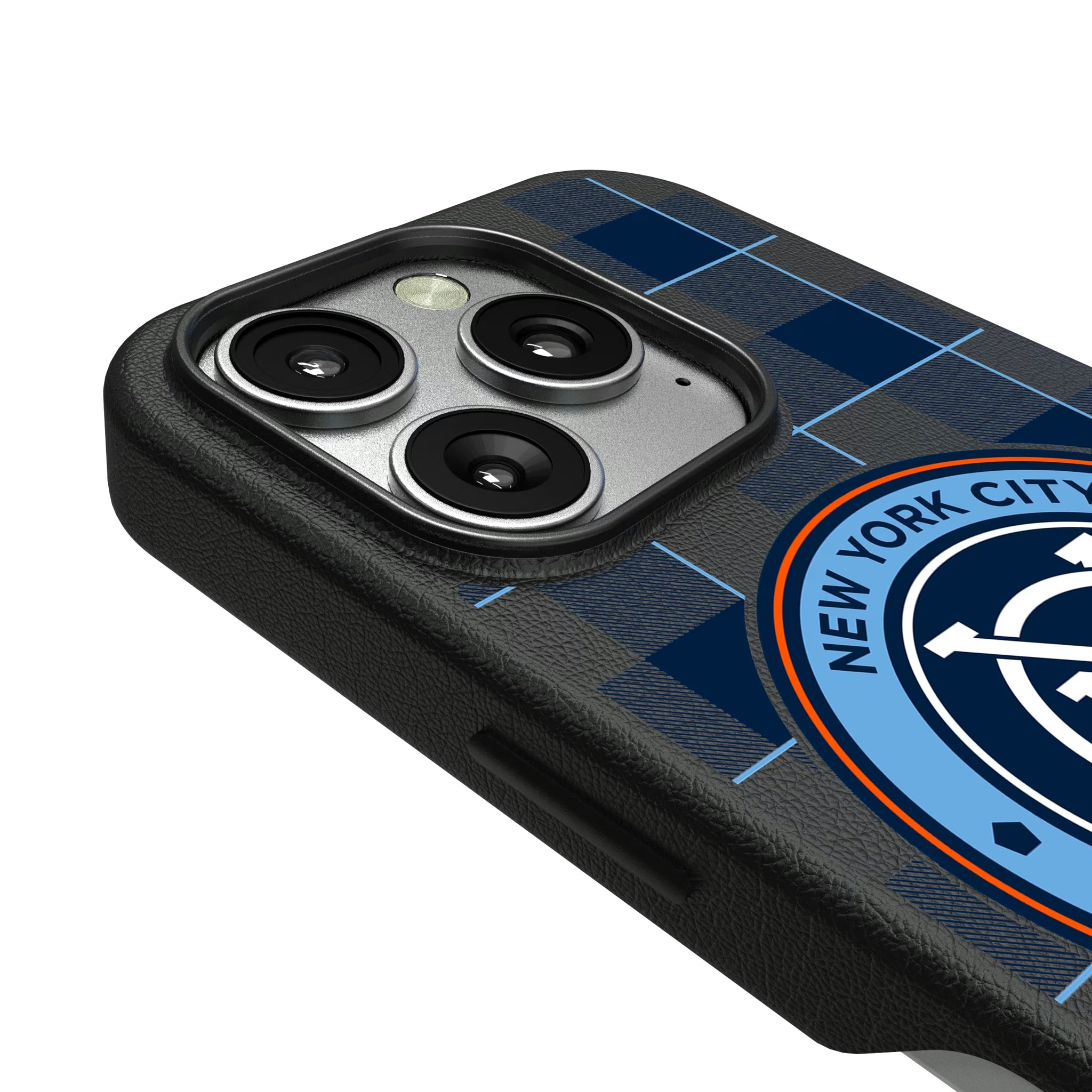 New York City FC Plaid iPhone MagSafe Compatible Phone Case for Apple iPhone - Detail