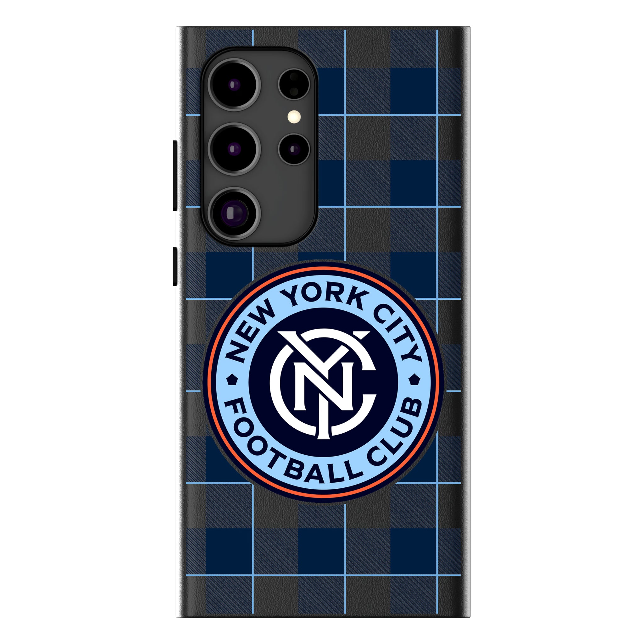 New York City FC Plaid Galaxy MagSafe Compatible Phone Case for Samsung Galaxy