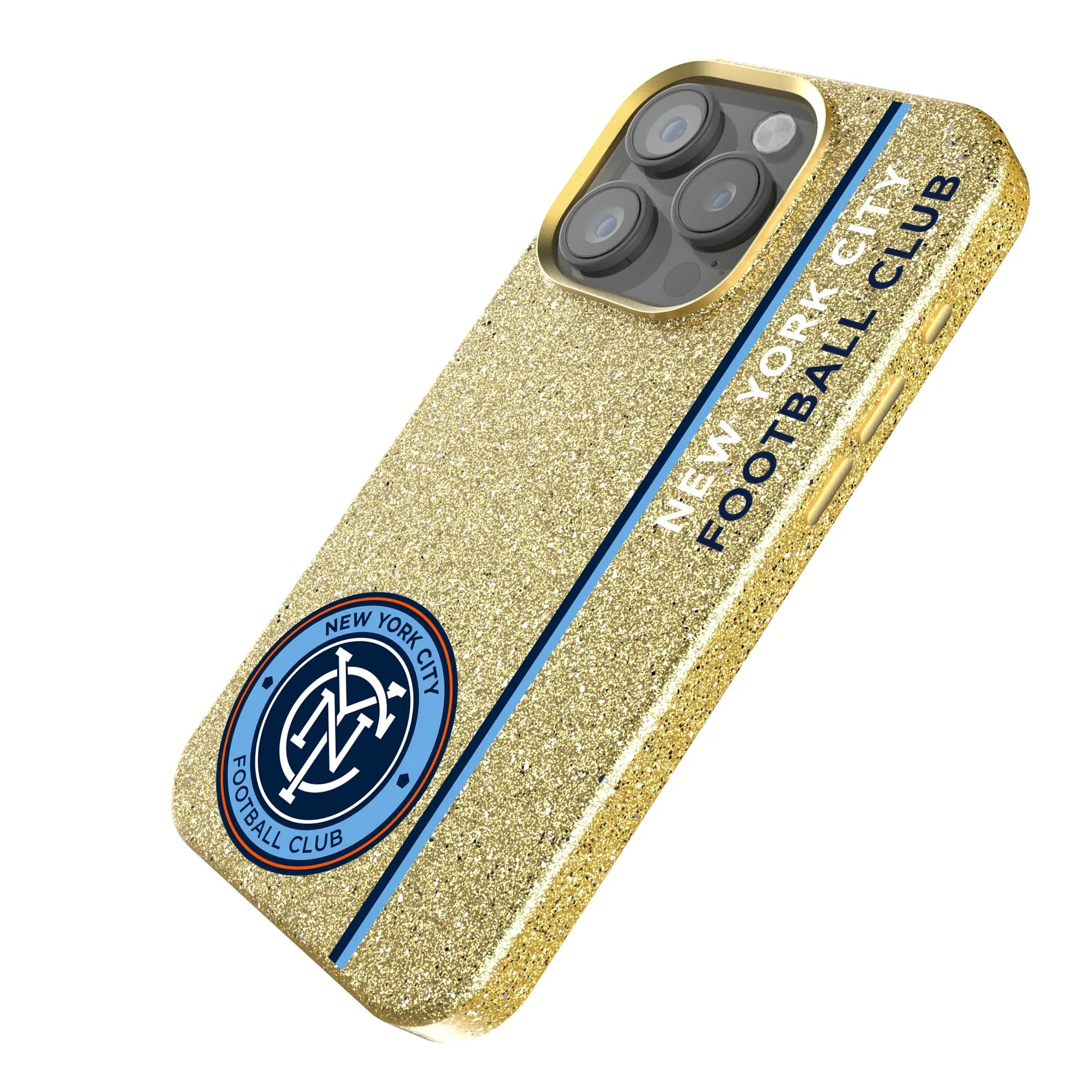 New York City FC Sidebar iPhone Bling Phone Case for Apple iPhone - Isometric View