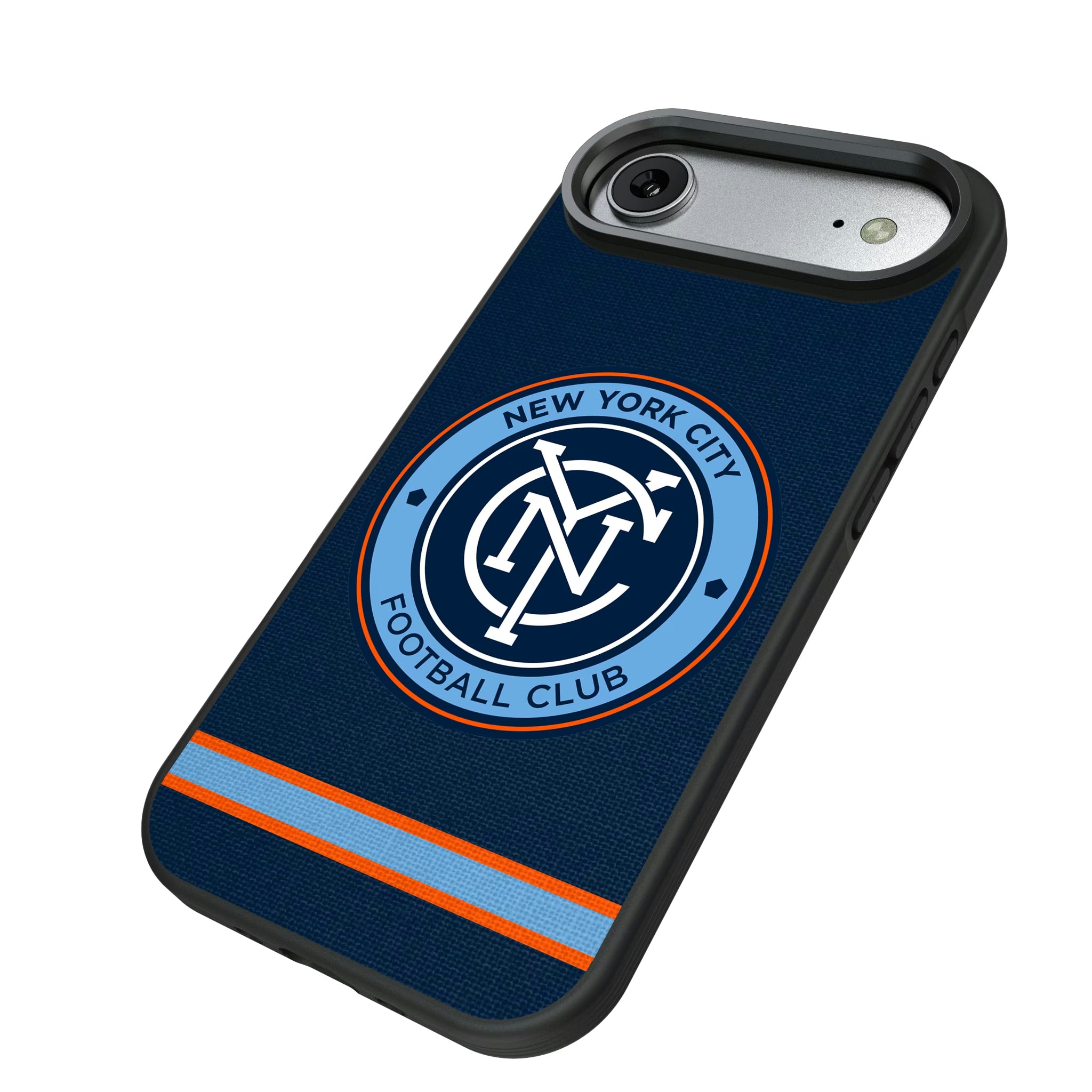 New York City FC Stripe iPhone Bump Phone Case for Apple iPhone - Isometric View#Device_iPhone Air