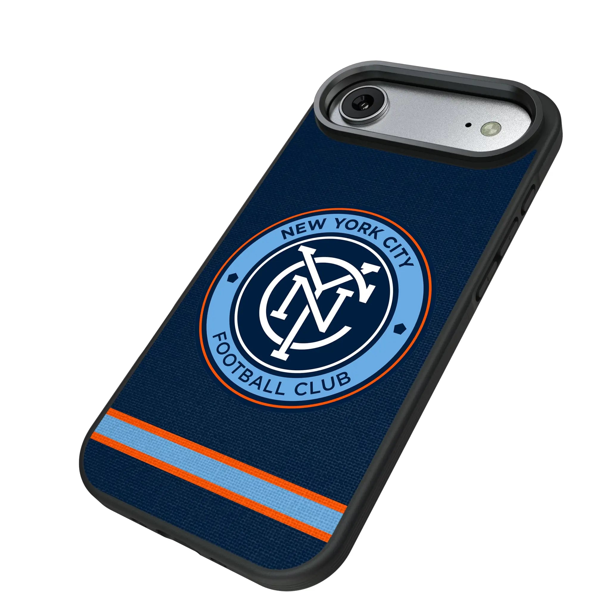 New York City FC Stripe iPhone Bump Phone Case for Apple iPhone - Isometric View#Device_iPhone Air