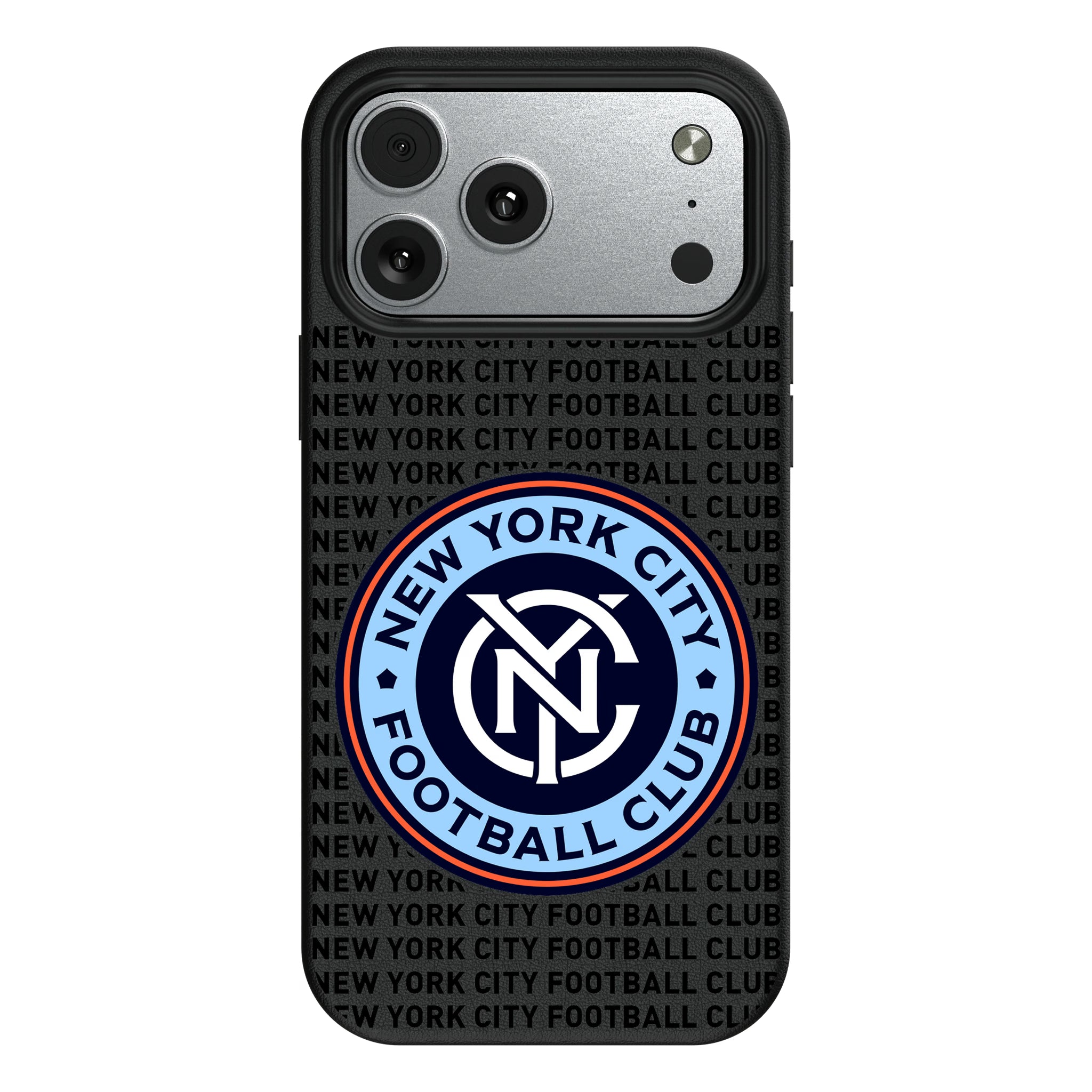 New York City FC Text Backdrop iPhone MagSafe Compatible Phone Case for Apple iPhone#Device_iPhone 17 Pro Max