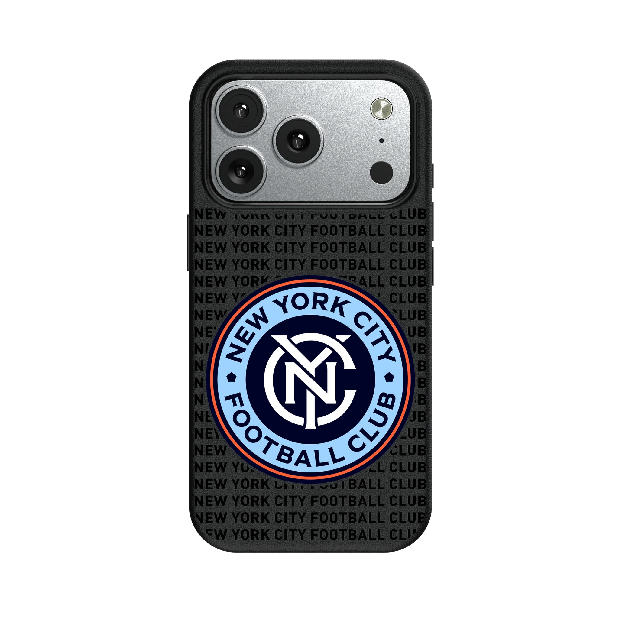 New York City FC Text Backdrop iPhone MagSafe Compatible Phone Case for Apple iPhone#Device_iPhone 17 Pro