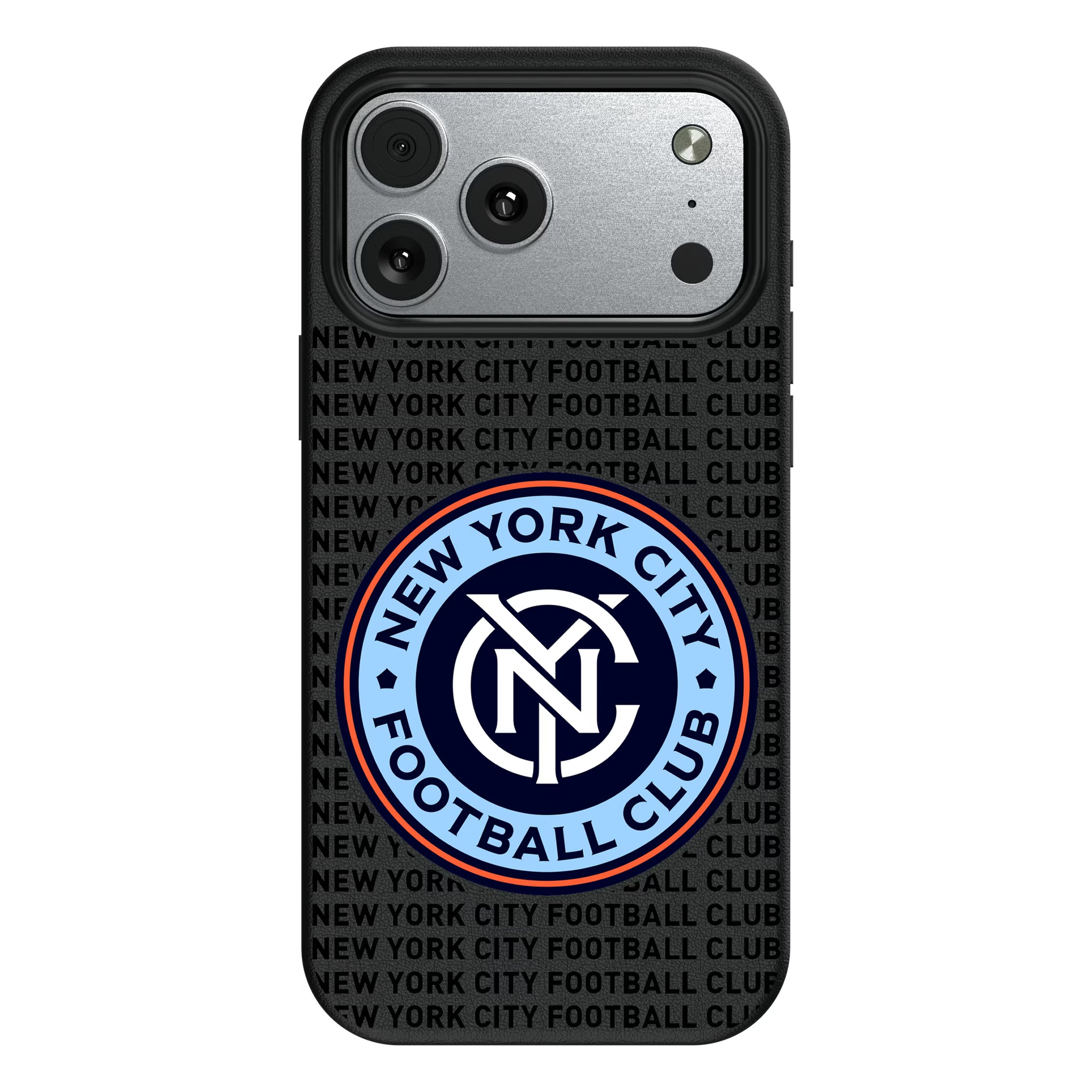 New York City FC Text Backdrop iPhone MagSafe Compatible Phone Case for Apple iPhone#Device_iPhone 17 Pro Max