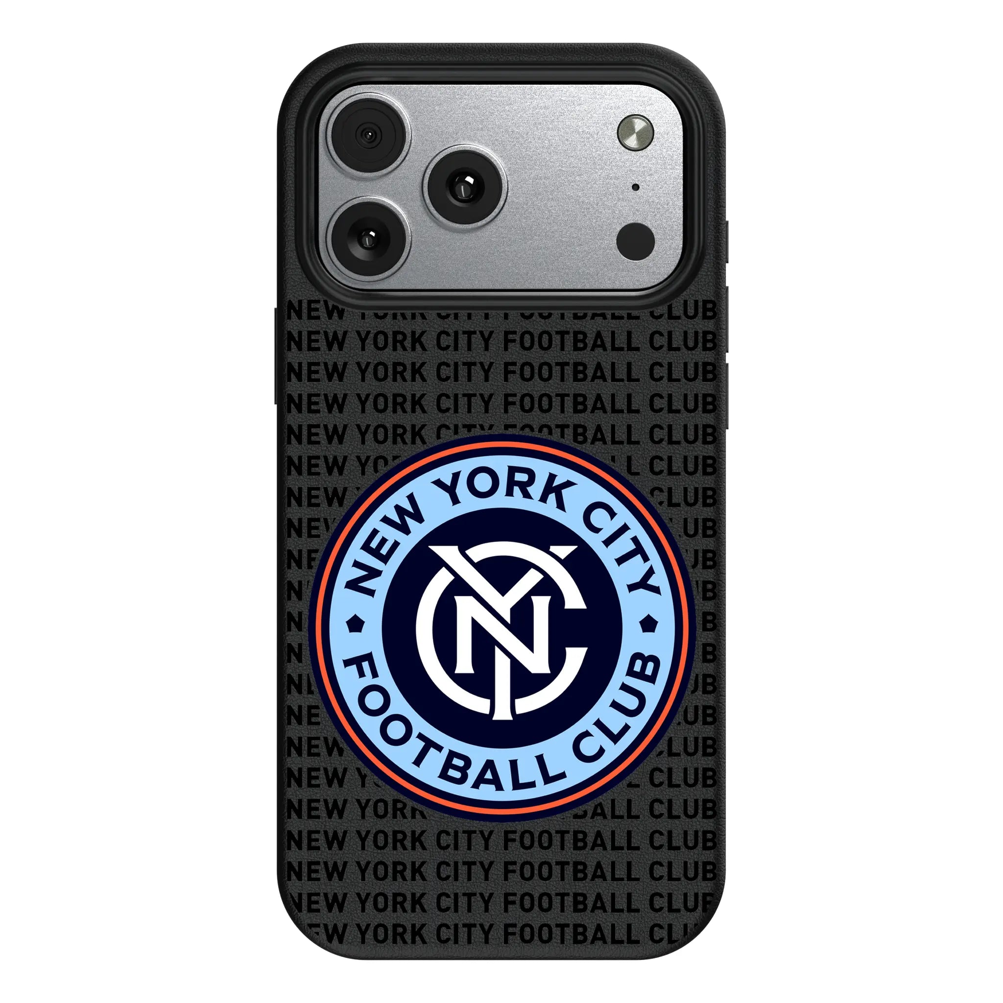 New York City FC Text Backdrop iPhone MagSafe Compatible Phone Case for Apple iPhone#Device_iPhone 17 Pro Max