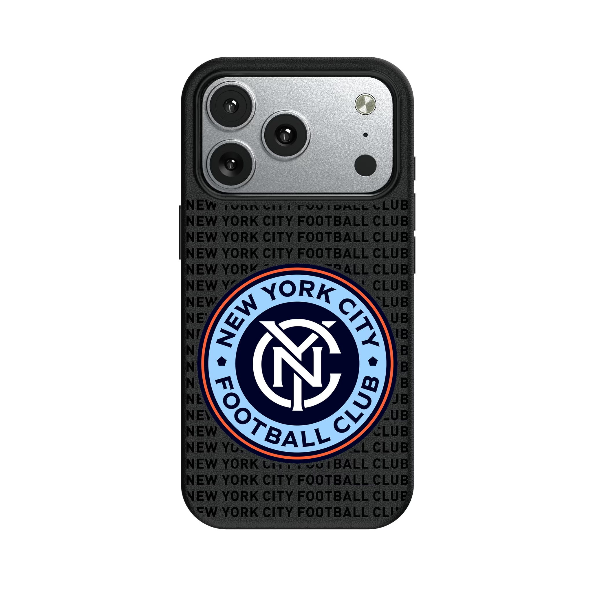 New York City FC Text Backdrop iPhone MagSafe Compatible Phone Case for Apple iPhone#Device_iPhone 17 Pro