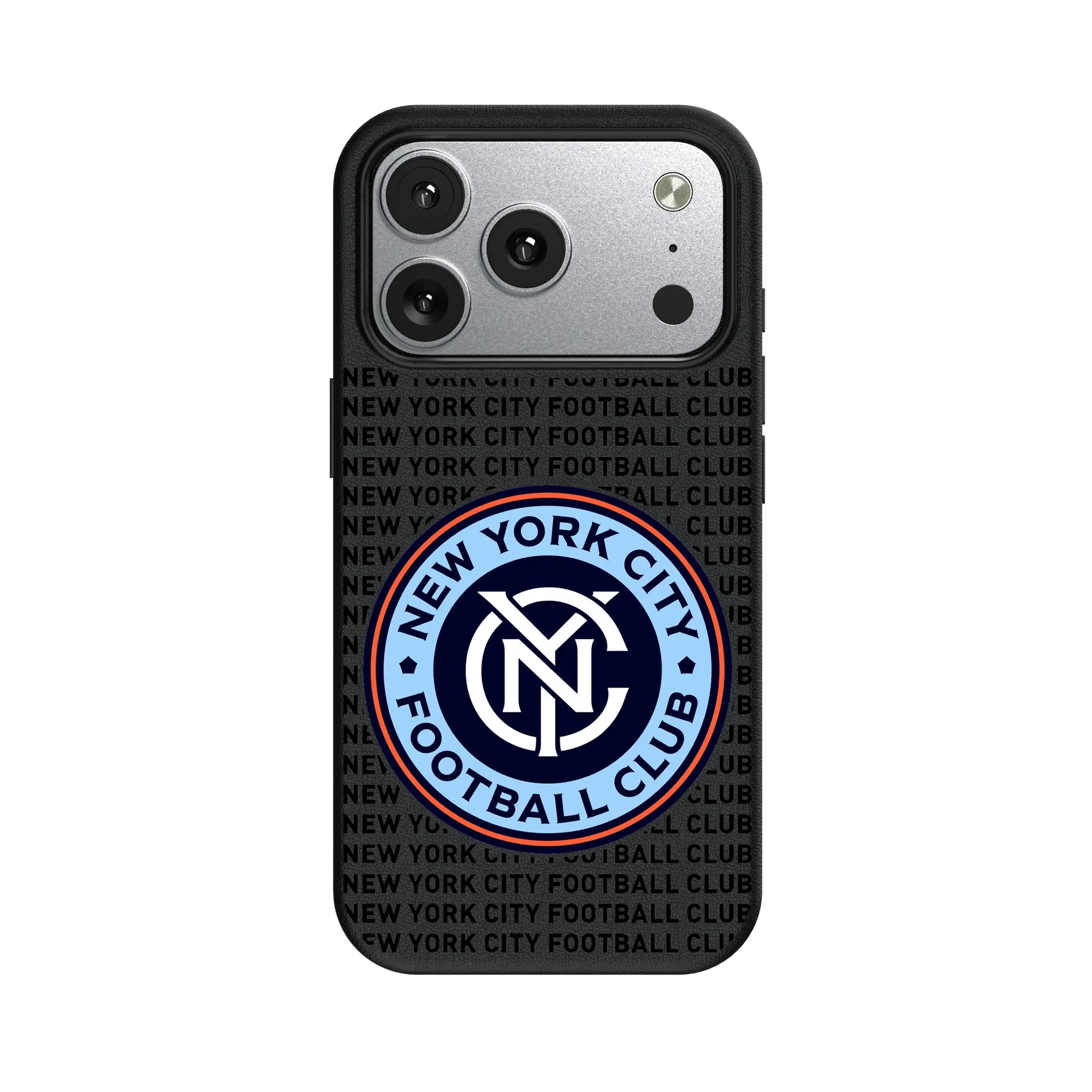 New York City FC Text Backdrop iPhone MagSafe Compatible Phone Case for Apple iPhone#Device_iPhone 17 Pro