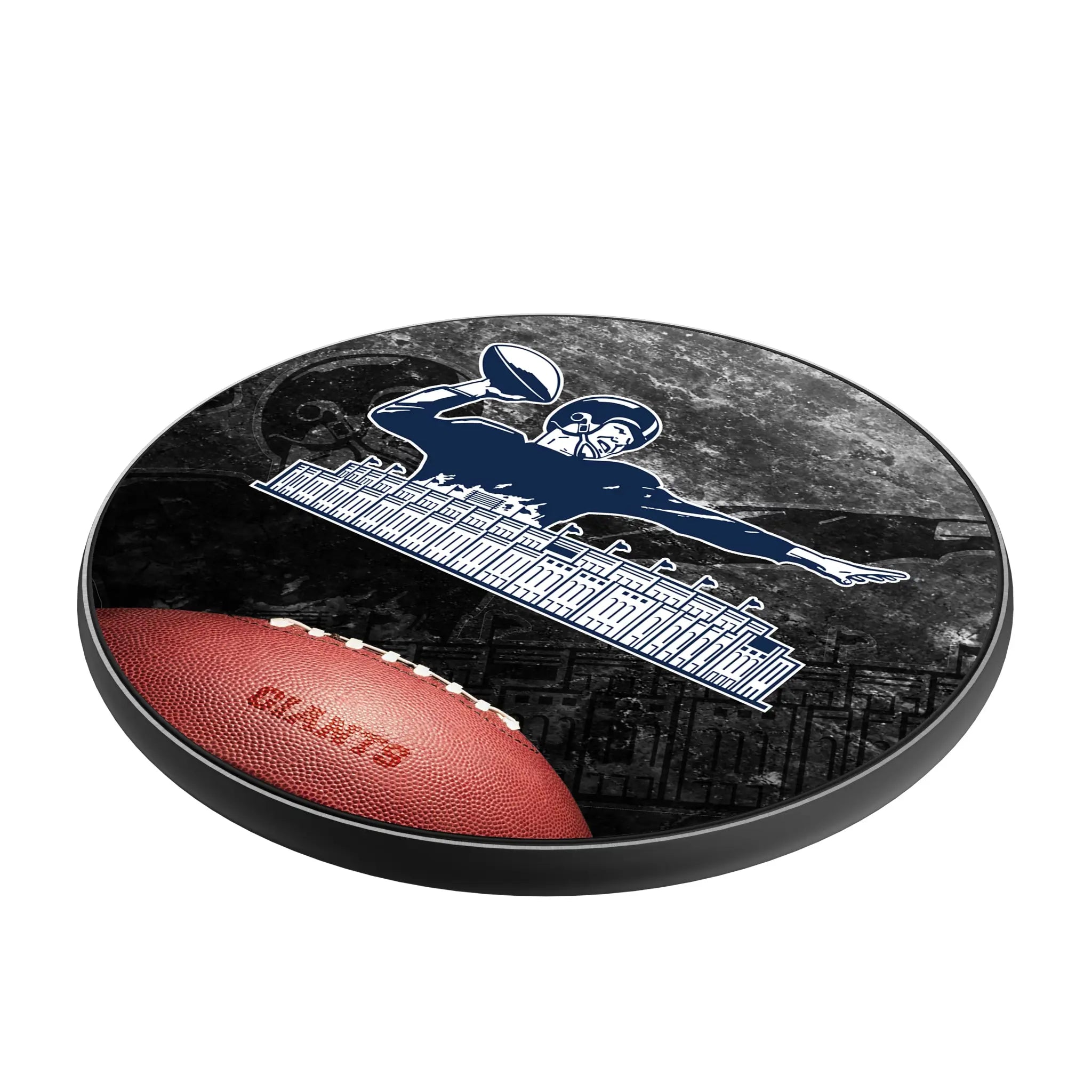 New York Giants 1960-1966 Historic Collection Legendary 15-Watt Wireless Charger - Isometric View