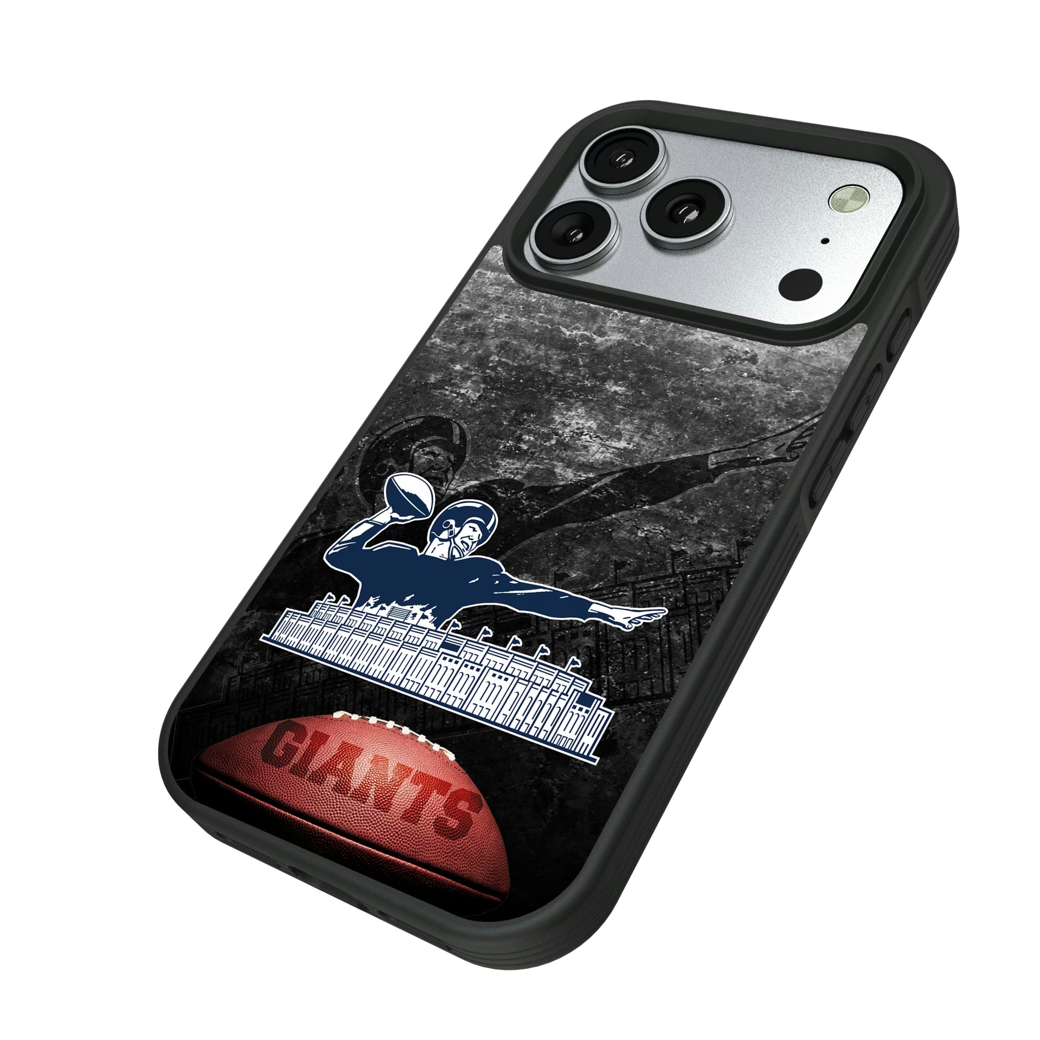 New York Giants 1960-1966 Historic Collection Legendary iPhone Bump Phone Case for Apple iPhone - Isometric View#Device_iPhone 17 Pro