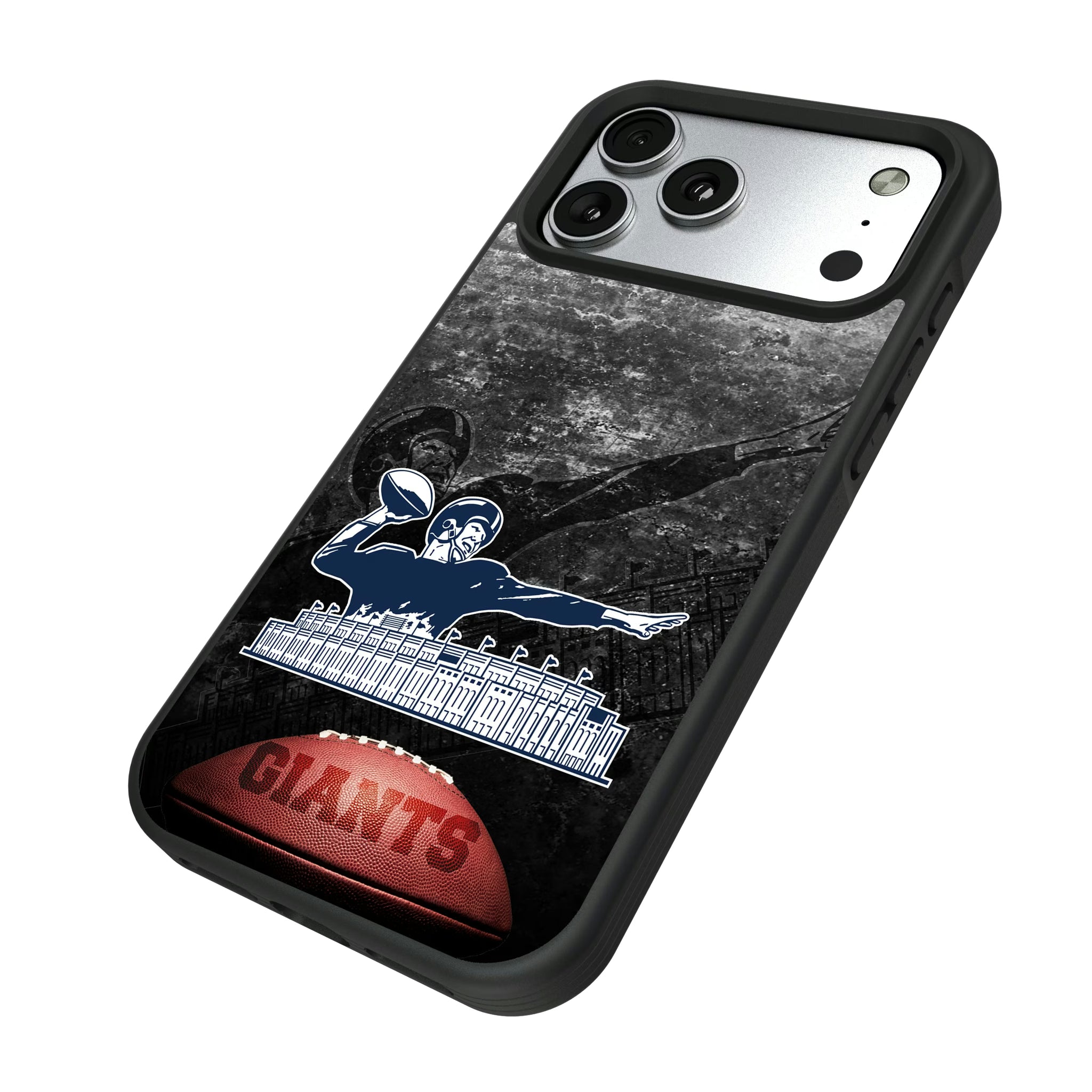New York Giants 1960-1966 Historic Collection Legendary iPhone Bump Phone Case for Apple iPhone - Isometric View#Device_iPhone 17 Pro Max