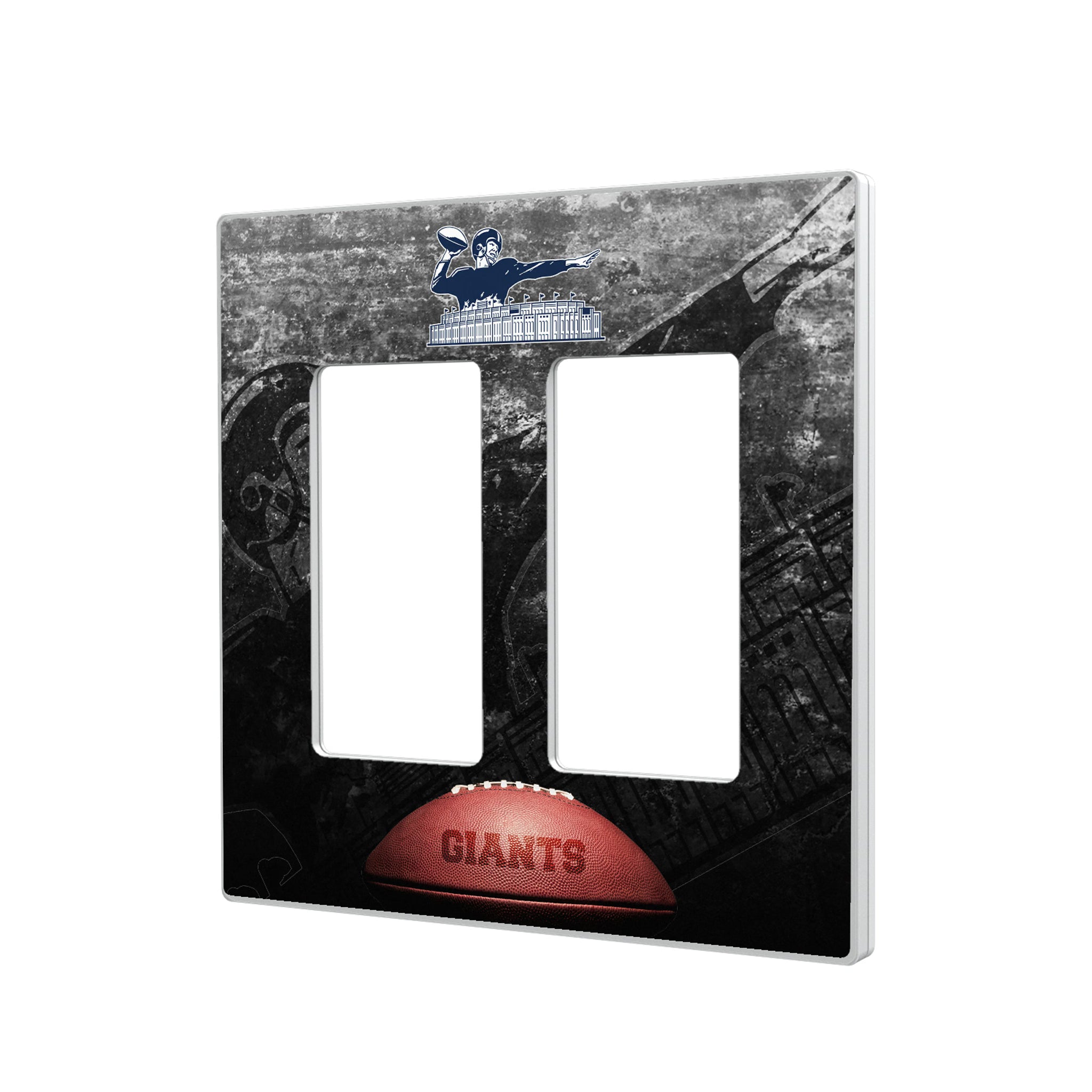 New York Giants 1960-1966 Historic Collection Legendary Hidden-Screw Light Switch Plate#Style_Double Rocker
