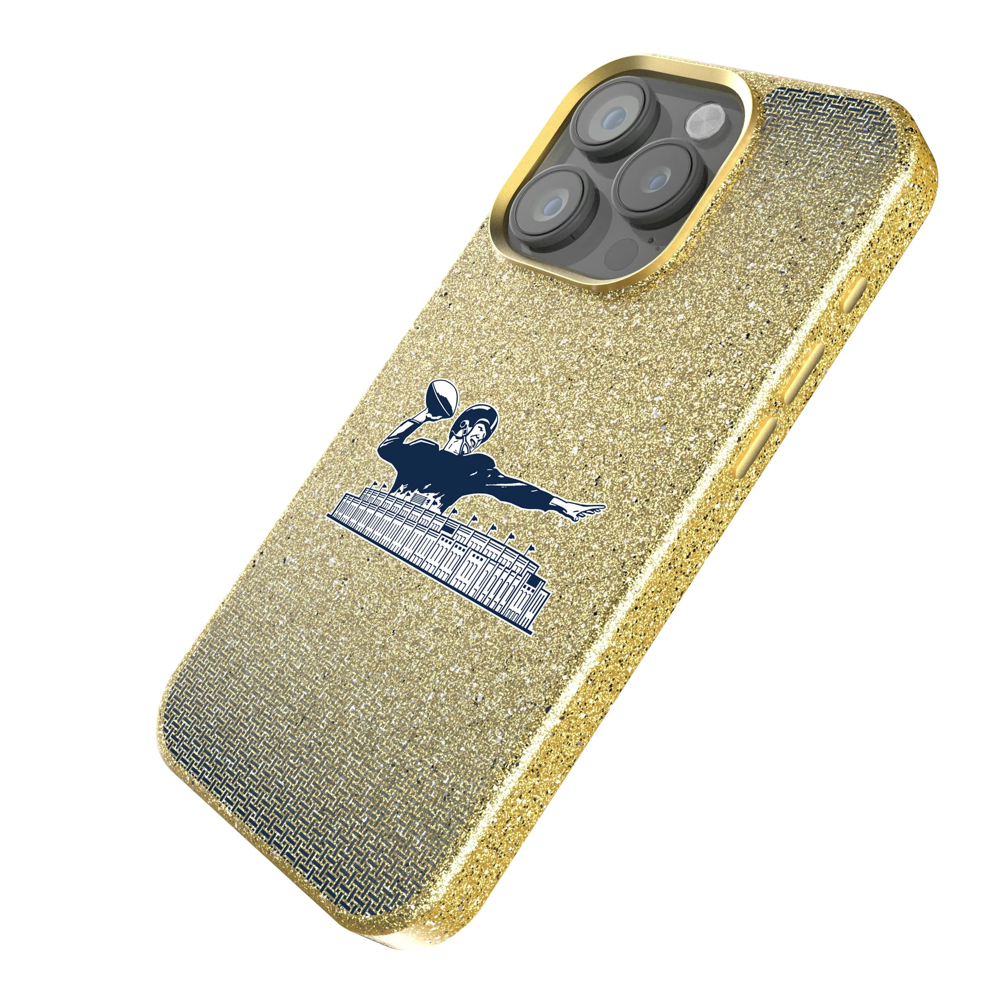 New York Giants 1960-1966 Historic Collection Linen iPhone Bling Phone Case for Apple iPhone - Isometric View