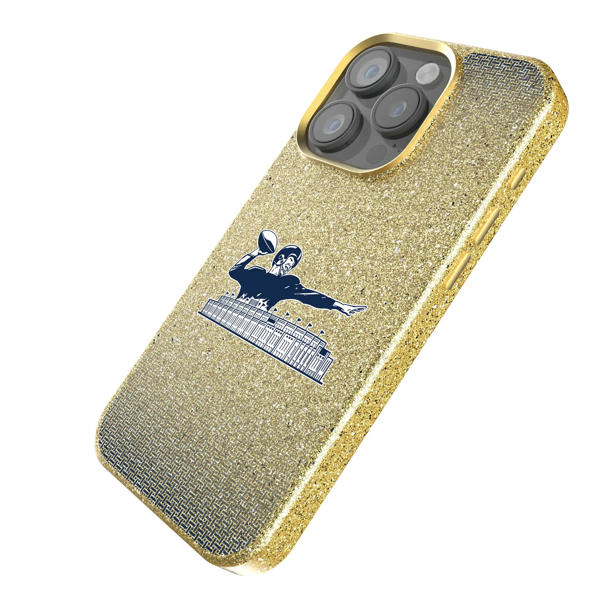 New York Giants 1960-1966 Historic Collection Linen iPhone Bling Phone Case for Apple iPhone - Isometric View