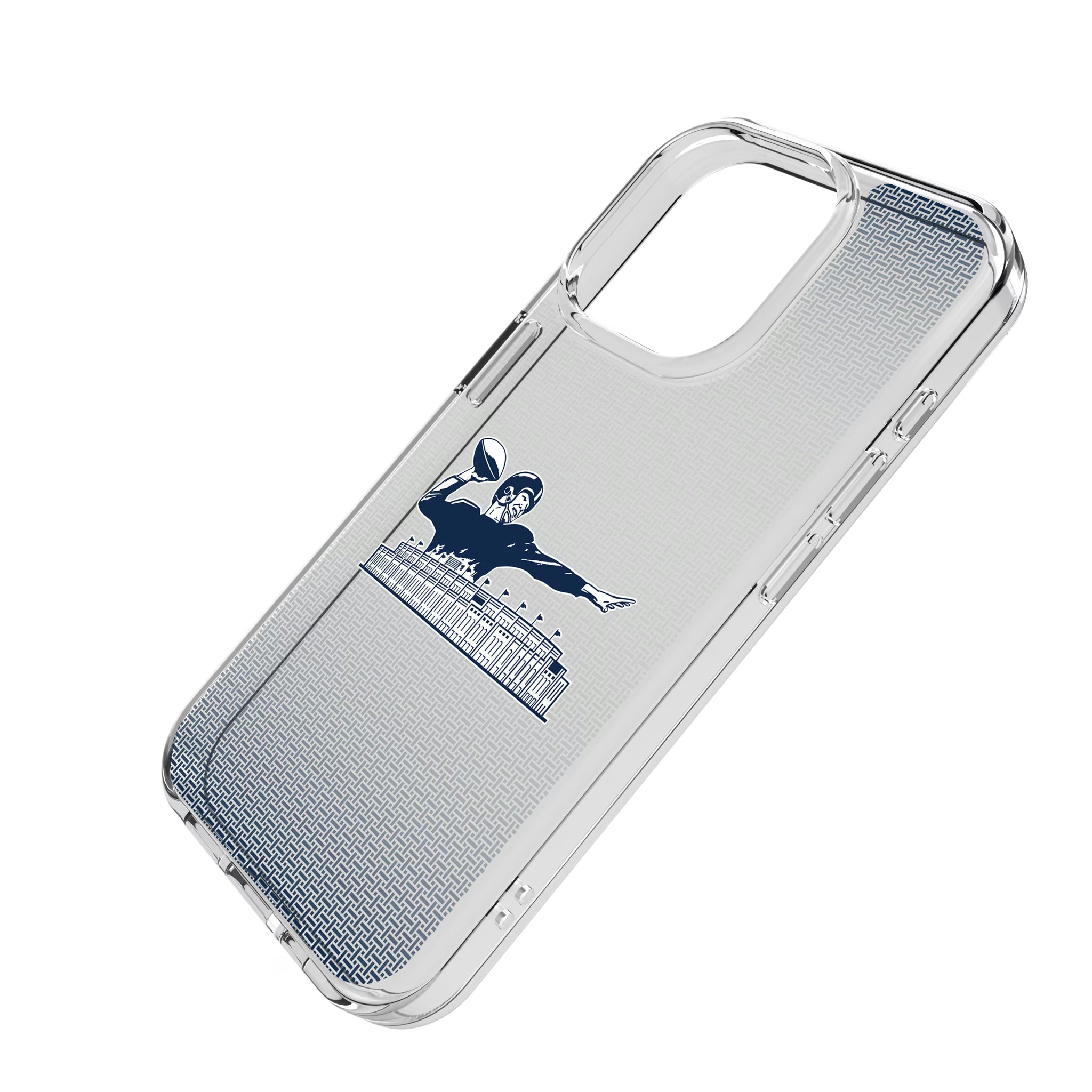 New York Giants 1960-1966 Historic Collection Linen iPhone Clear Phone Case for Apple iPhone - Isometric View