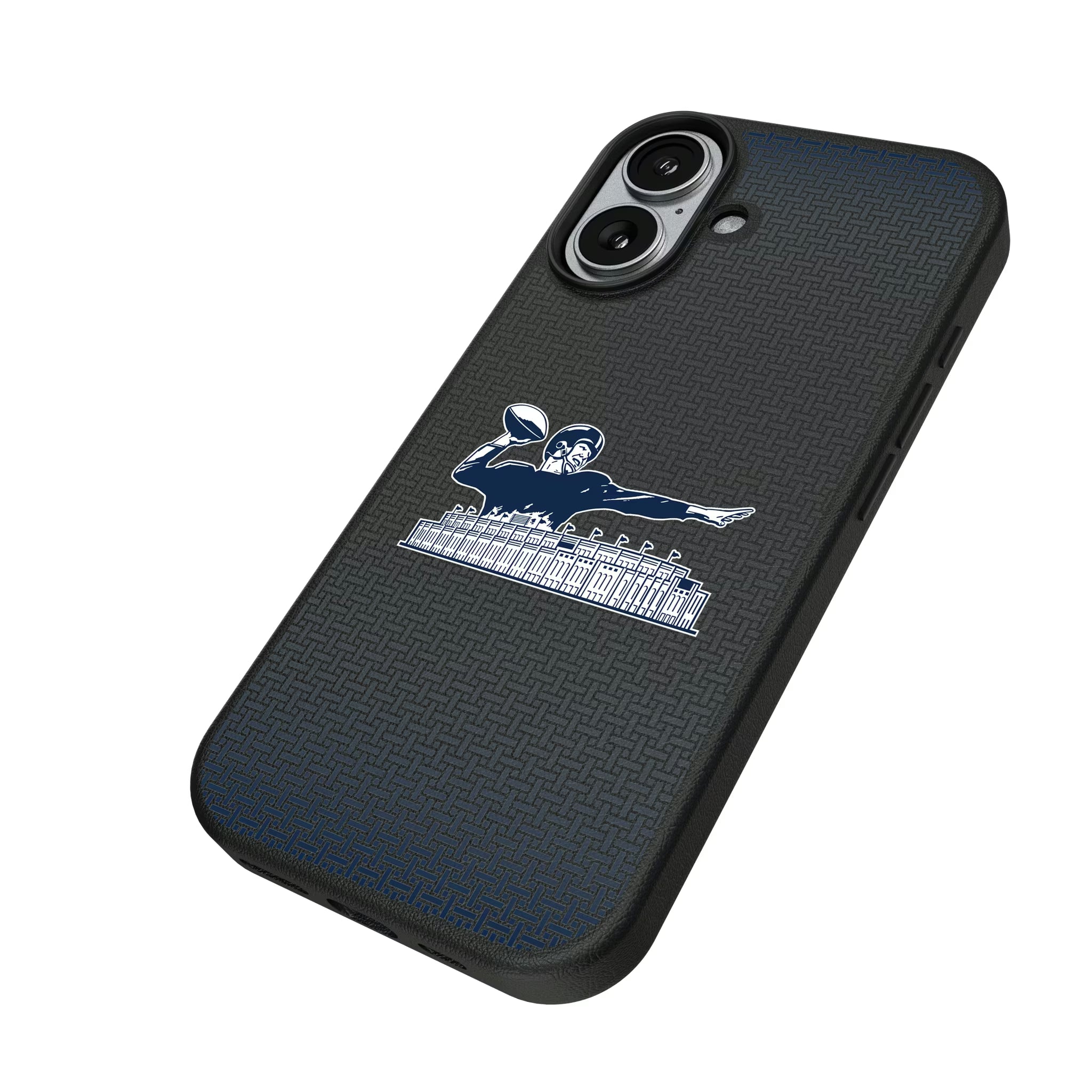New York Giants 1960-1966 Historic Collection Linen iPhone MagSafe Compatible Phone Case for Apple iPhone - Isometric View#Device_iPhone 17