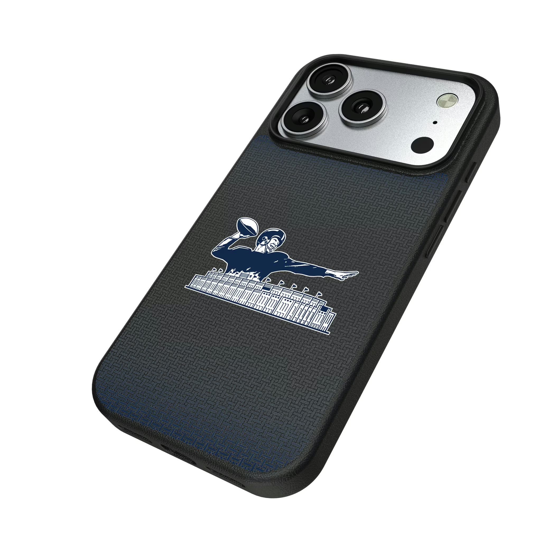 New York Giants 1960-1966 Historic Collection Linen iPhone MagSafe Compatible Phone Case for Apple iPhone - Isometric View#Device_iPhone 17 Pro