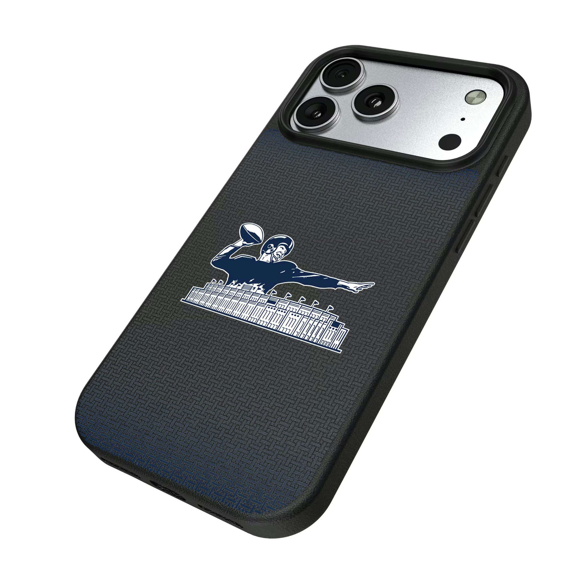 New York Giants 1960-1966 Historic Collection Linen iPhone MagSafe Compatible Phone Case for Apple iPhone - Isometric View#Device_iPhone 17 Pro Max