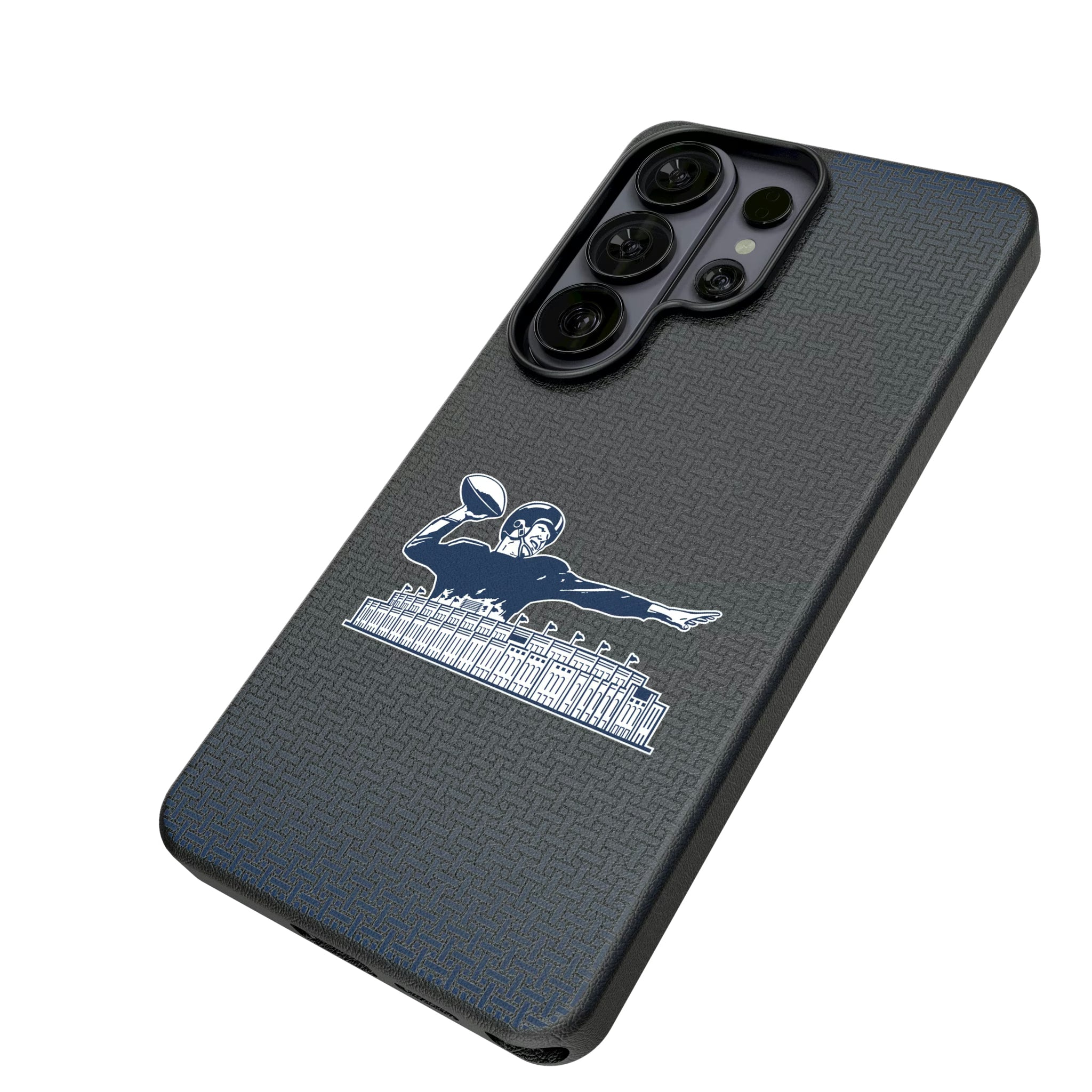 New York Giants 1960-1966 Historic Collection Linen Galaxy MagSafe Compatible Phone Case for Samsung Galaxy - Isometric View#Device_Galaxy S26 Ultra