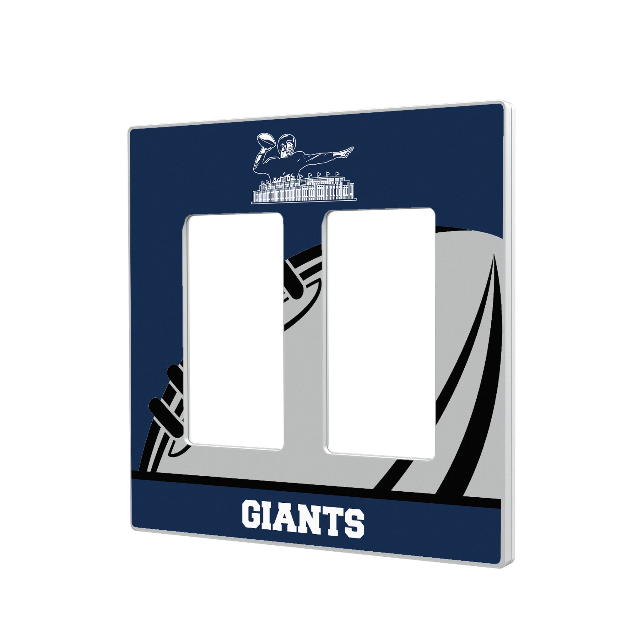 New York Giants 1960-1966 Historic Collection Passtime Hidden-Screw Light Switch Plate#Style_Double Rocker