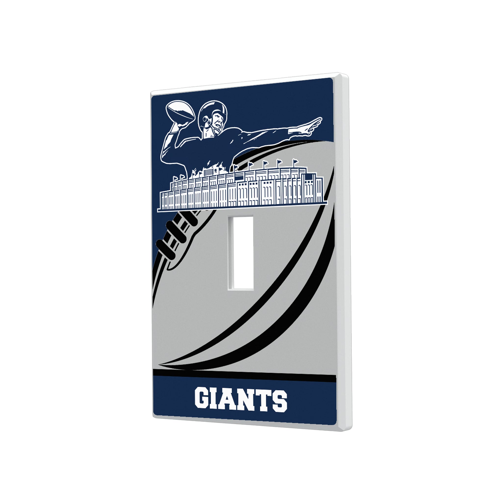 New York Giants 1960-1966 Historic Collection Passtime Hidden-Screw Light Switch Plate#Style_Single Toggle
