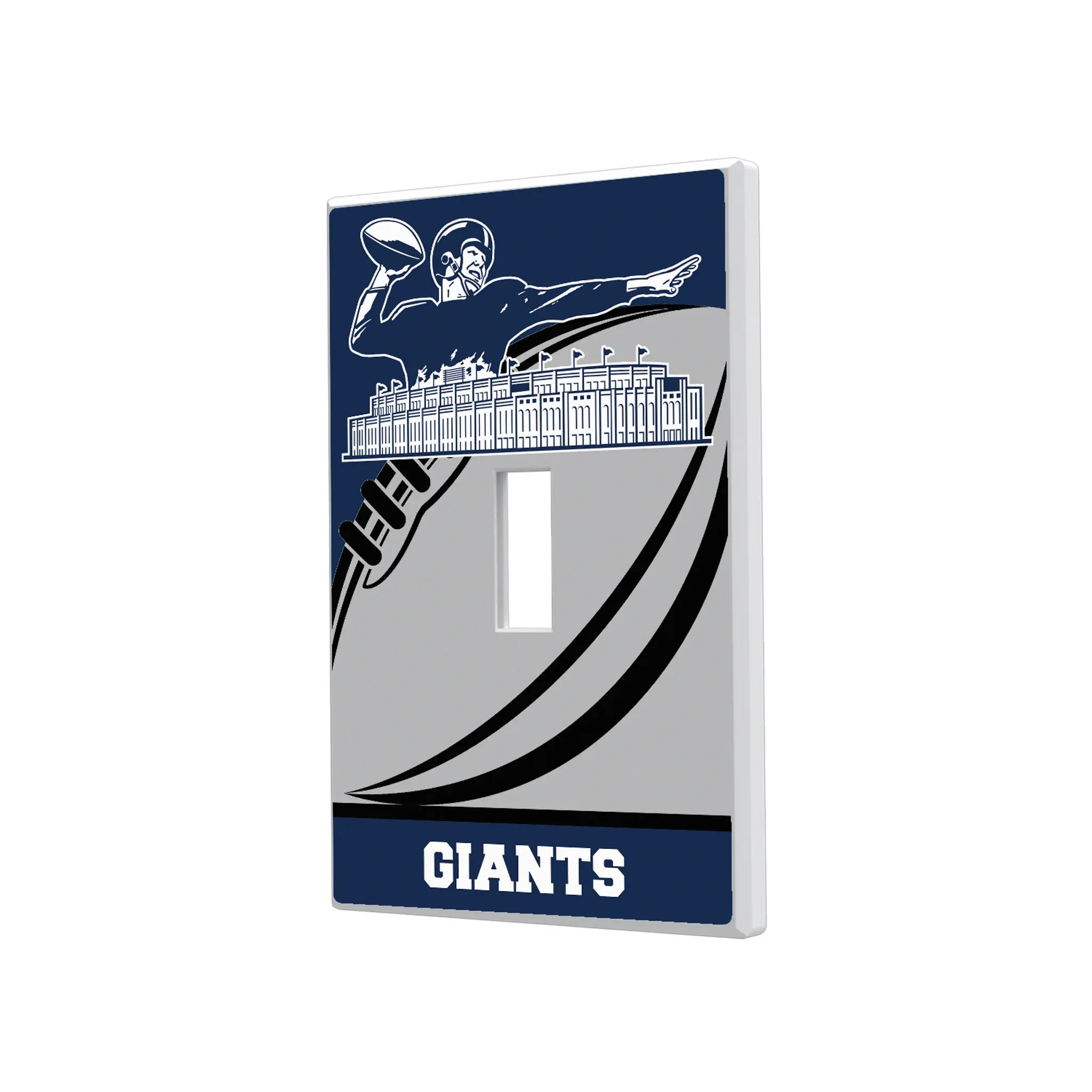New York Giants 1960-1966 Historic Collection Passtime Hidden-Screw Light Switch Plate#Style_Single Toggle